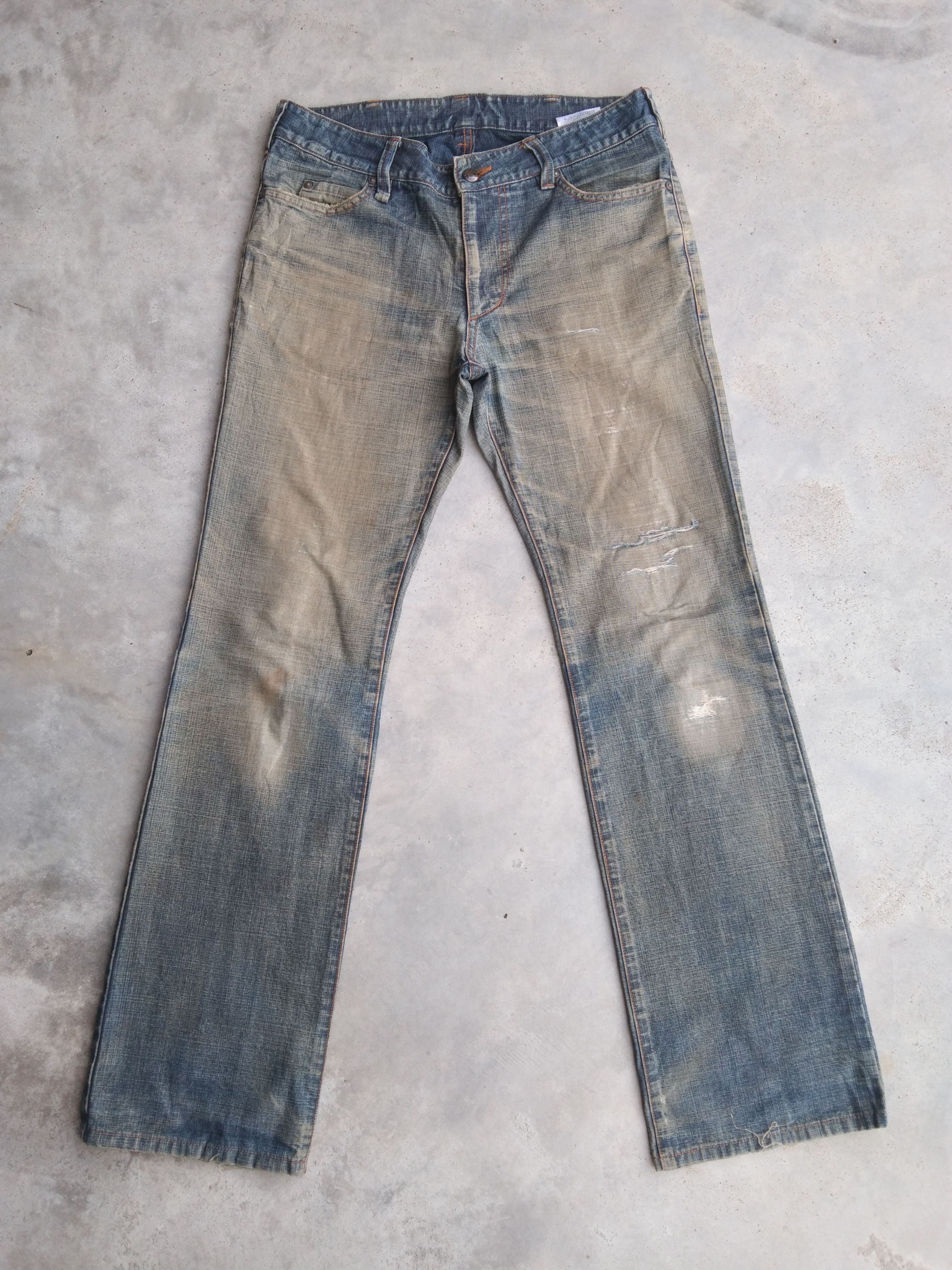 Katharine Hamnett London Vintage Katharine Hamnett London MudWash BootCut Jeans 31x32 Size US 31 - 1 Thumbnail