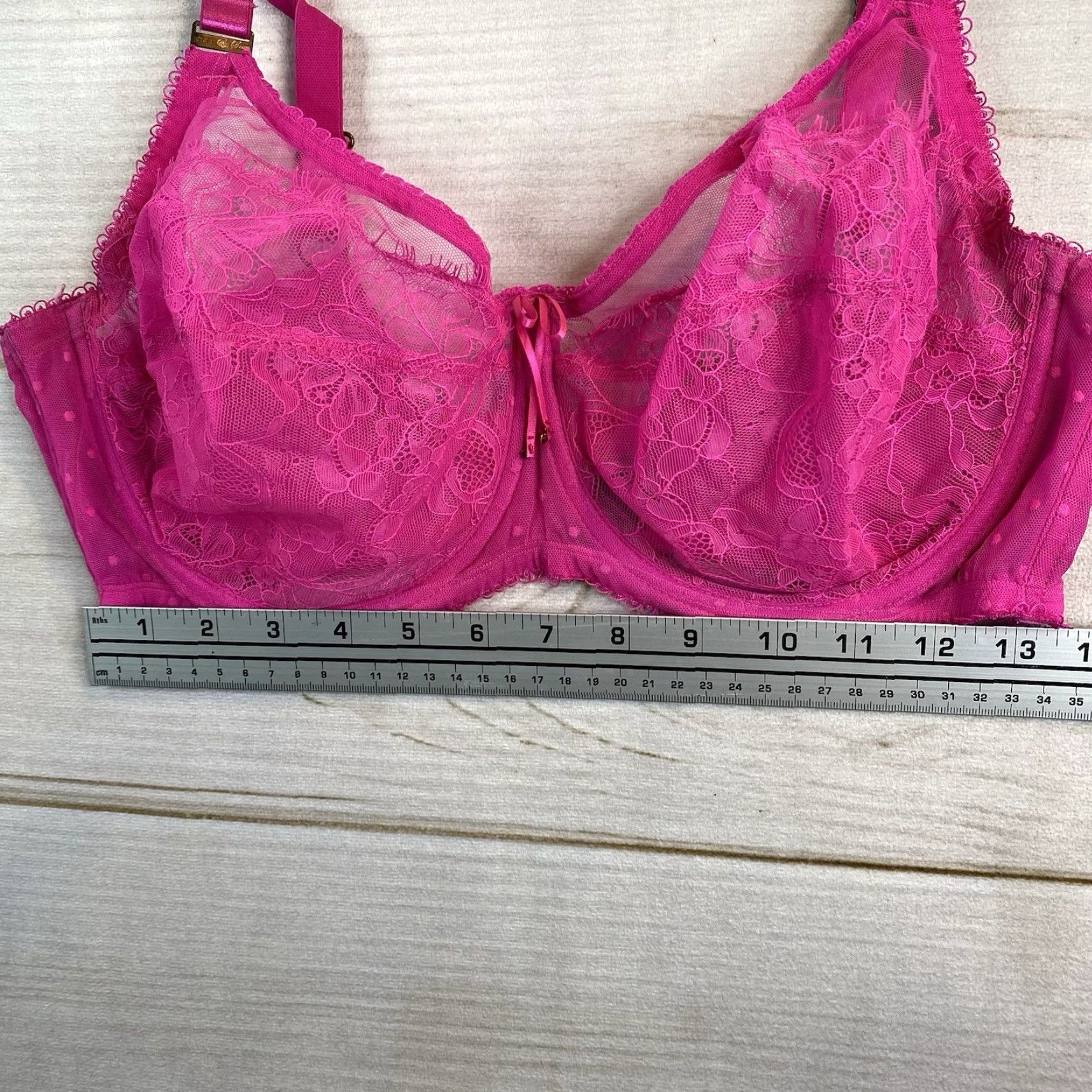 Pinko Smart&Sexy Bra Womens 38DDD Pink Lace Underwire Back Closure Demi Size ONE SIZE - 4 Thumbnail