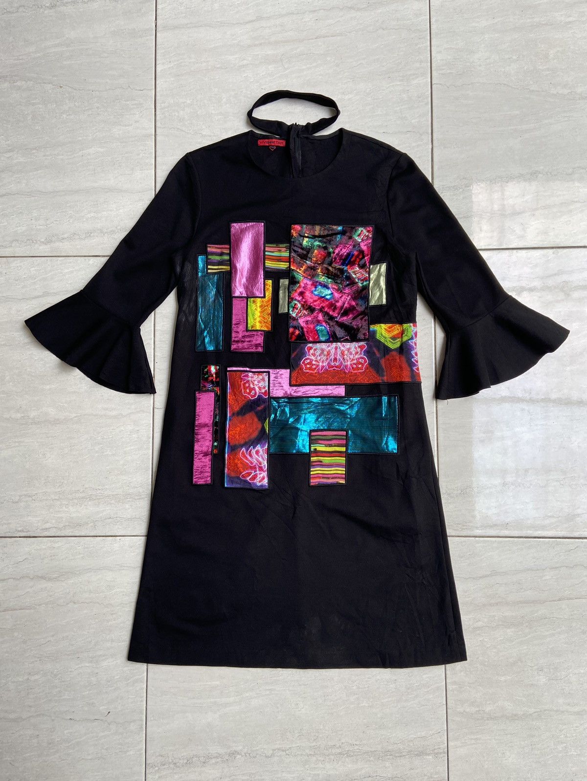 Vivienne Tam VIVIENNE TAM Black Motive Dress Size XS / US 0-2 / IT 36-38 - 1 Thumbnail