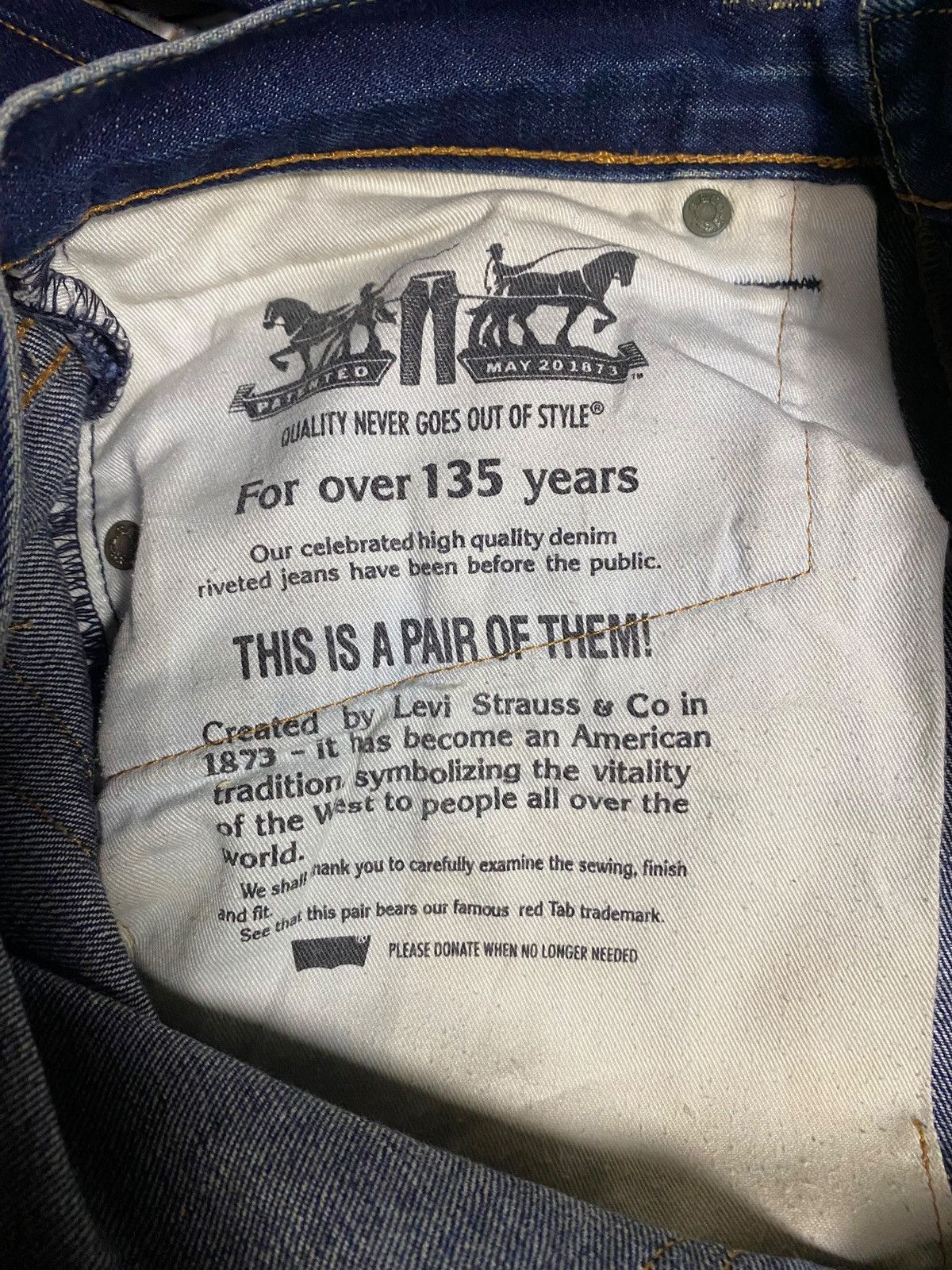 Levi's Levis 527 Y2K Blue Wash Distressed Bootcut Style Jeans Size US 34 / EU 50 - 19 Thumbnail
