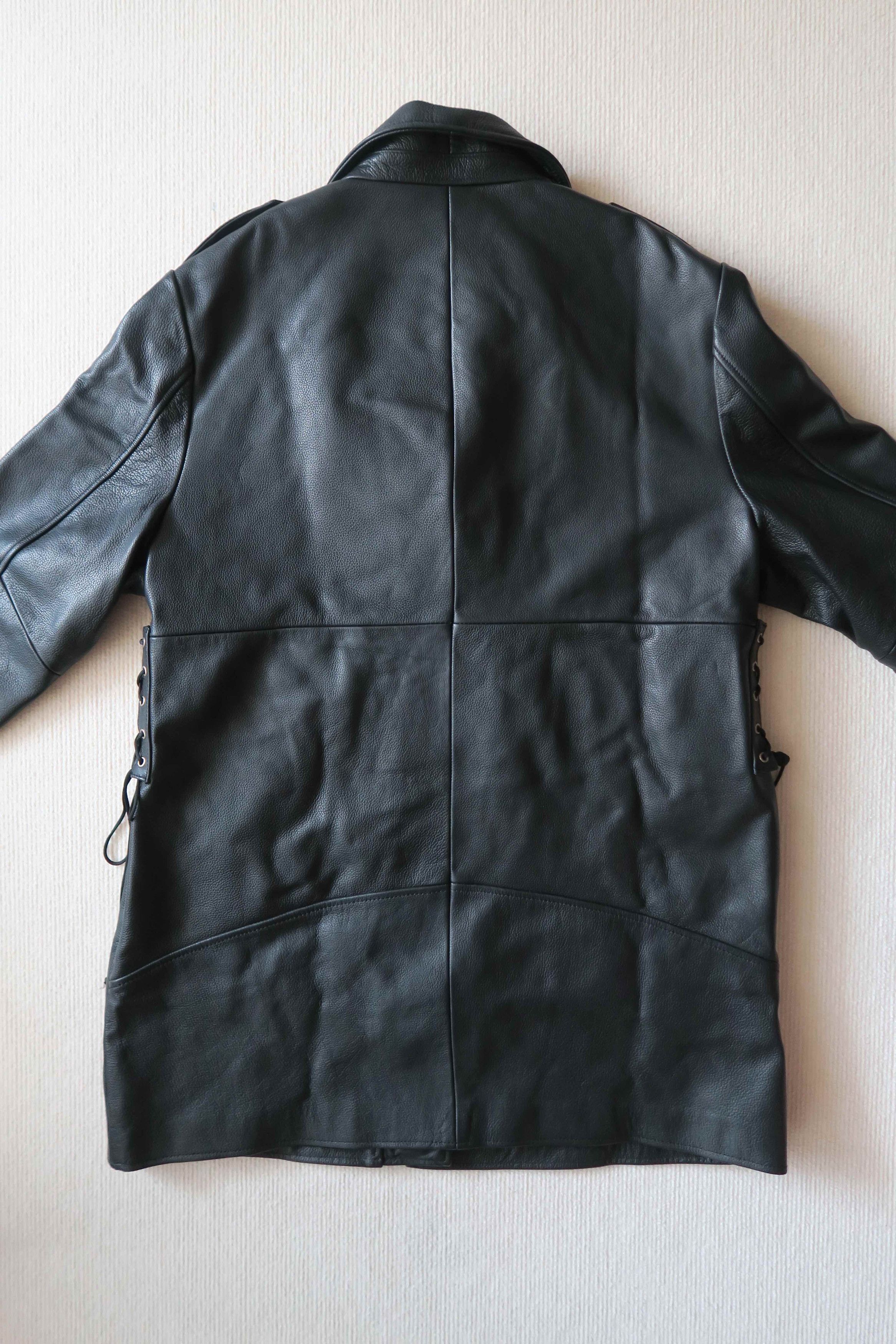 OAK Oak NYC Biker Rigger Long Leather Jacket Size US L / EU 52-54 / 3 - 7 Thumbnail