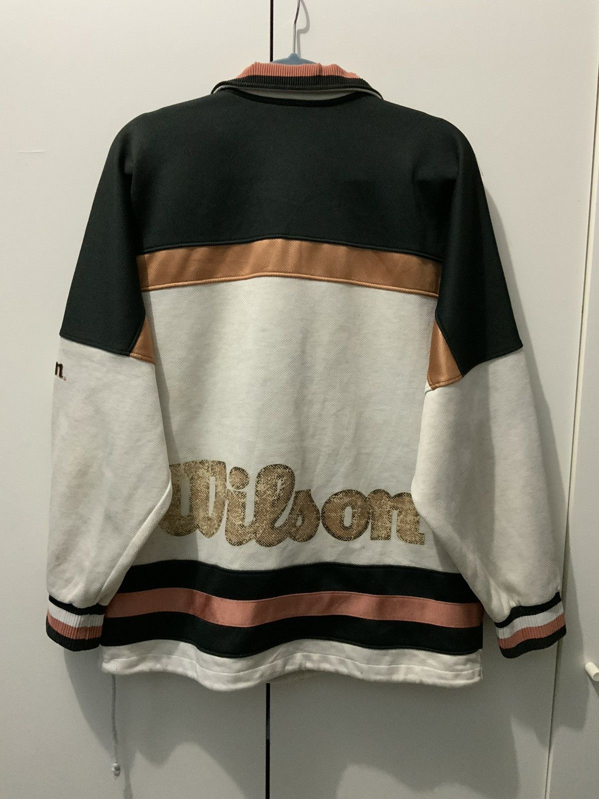 Japanese Brand Vintage Wilson Half Zipper Sweatshirt Size US M / EU 48-50 / 2 - 2 Thumbnail