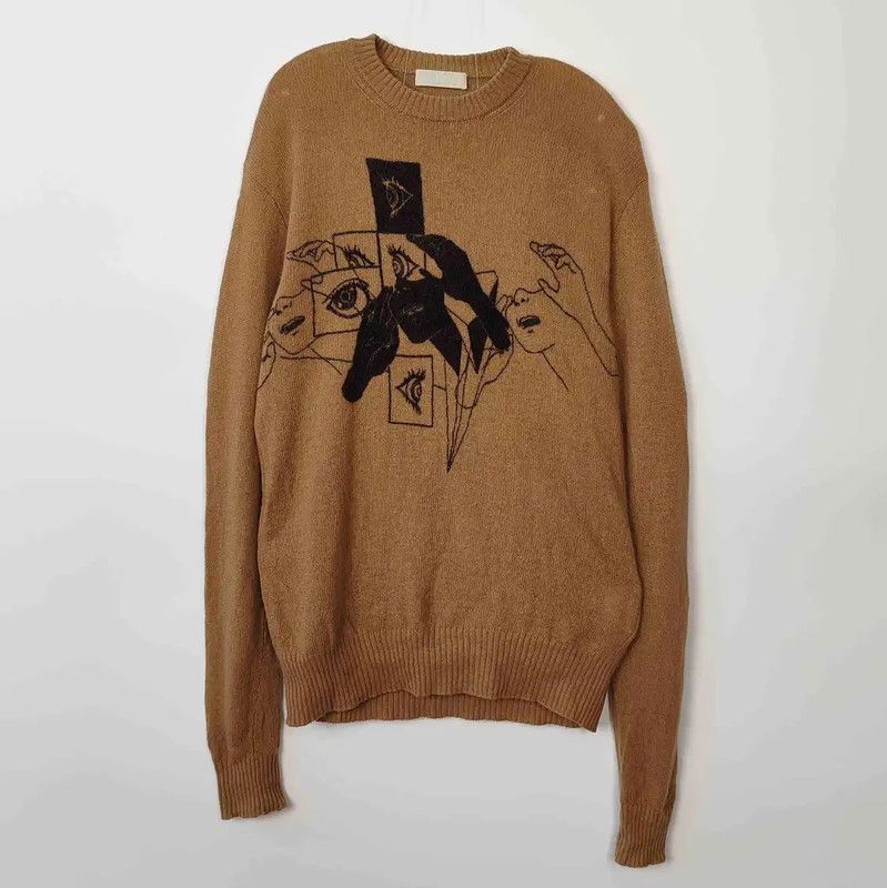 Prada Prada Brown Wool Knit Sweater for Men Size US L / EU 52-54 / 3 - 1 Thumbnail