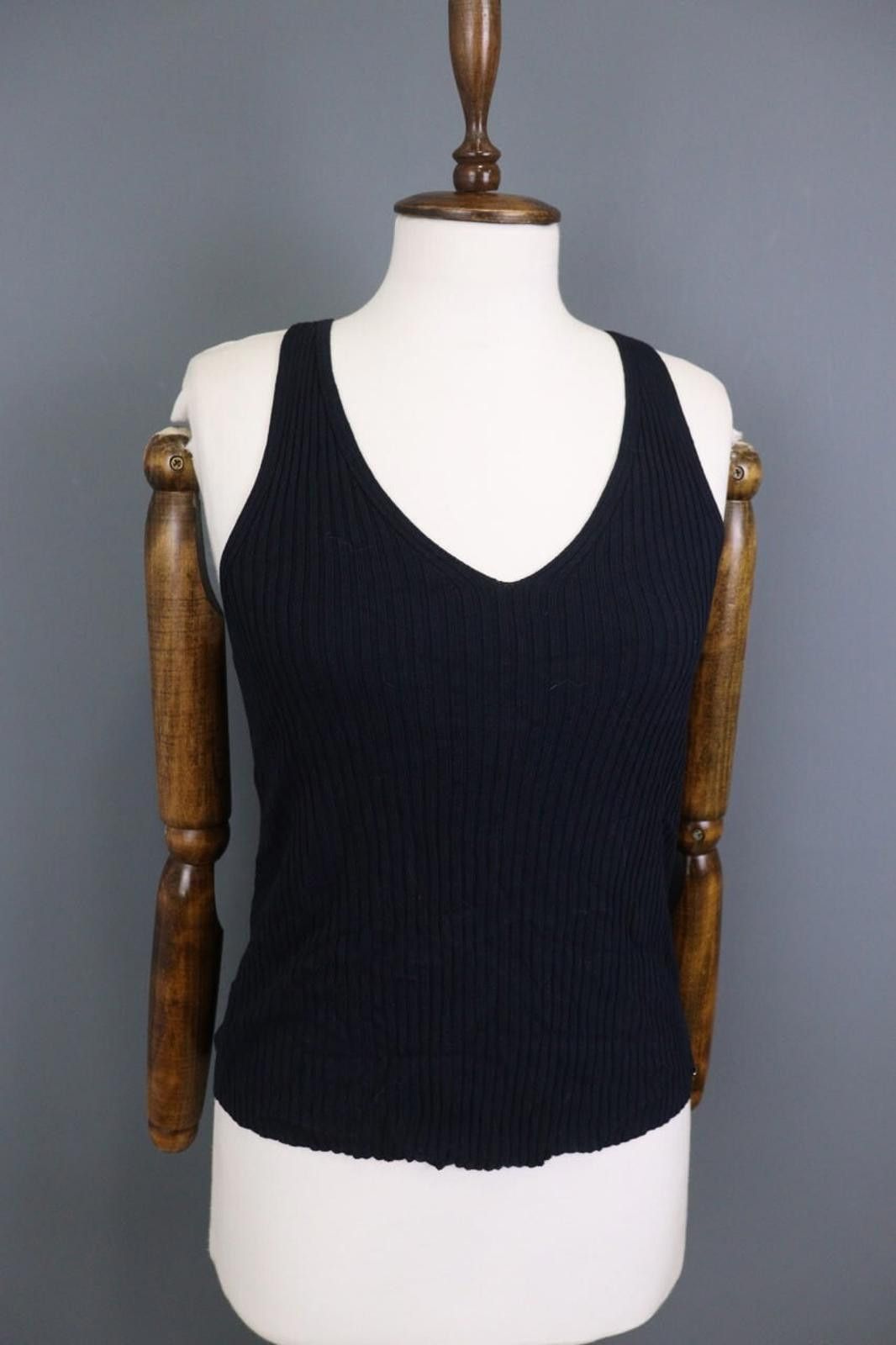 Designer Ivko Knitted Camisole Structure Pattern Shirt Blouse Size S Size S / US 4 / IT 40 - 7 Thumbnail