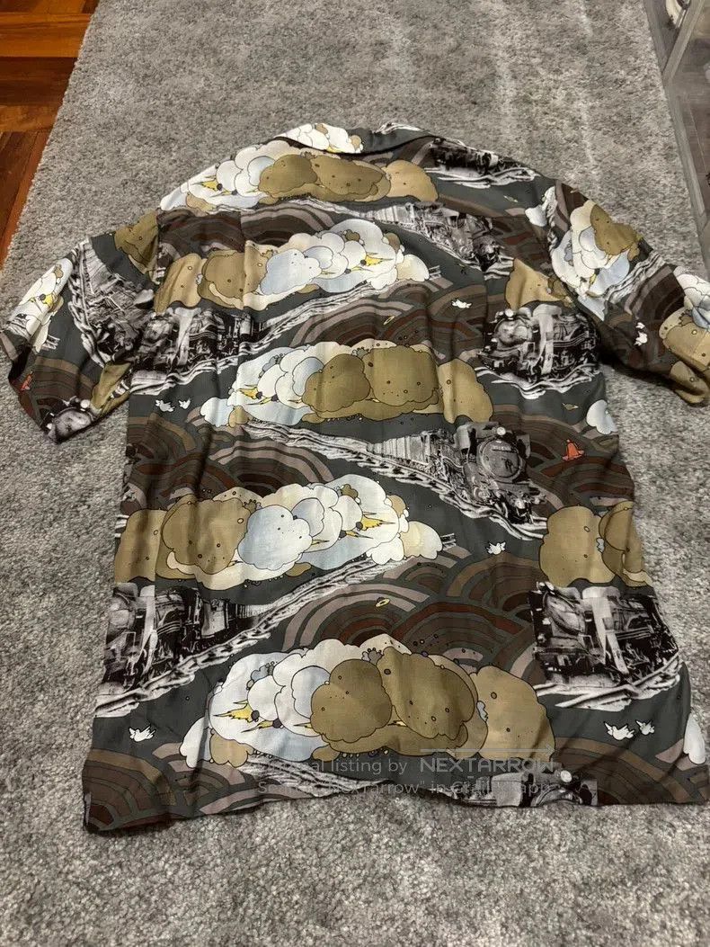Kapital KAPITAL Cloud Print Short Sleeve Shirt. Size US M / EU 48-50 / 2 - 2 Thumbnail