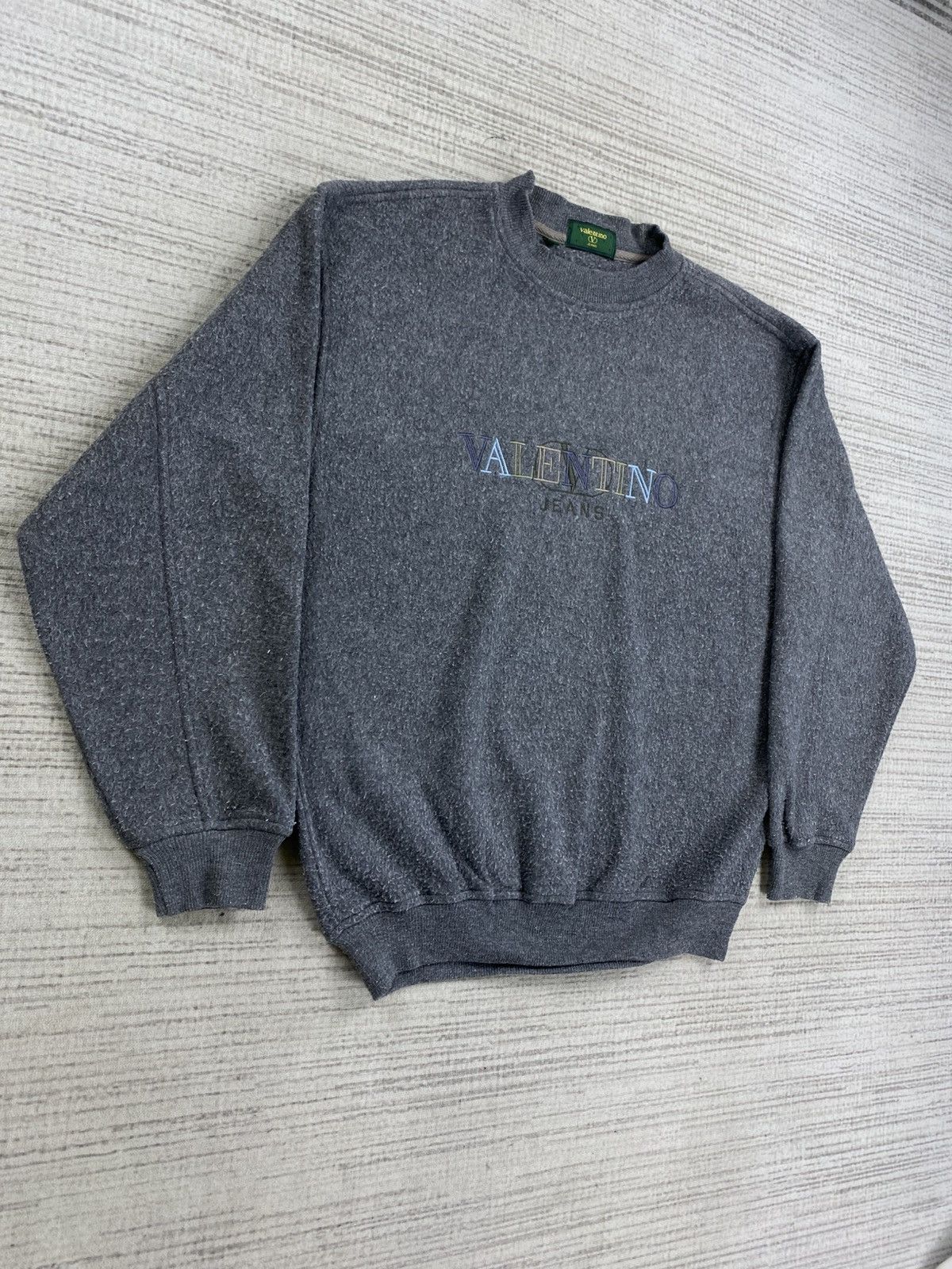 Valentino Vintage Valentino Jeans Embroidery Logo Sweatshirt Size US M / EU 48-50 / 2 - 3 Thumbnail