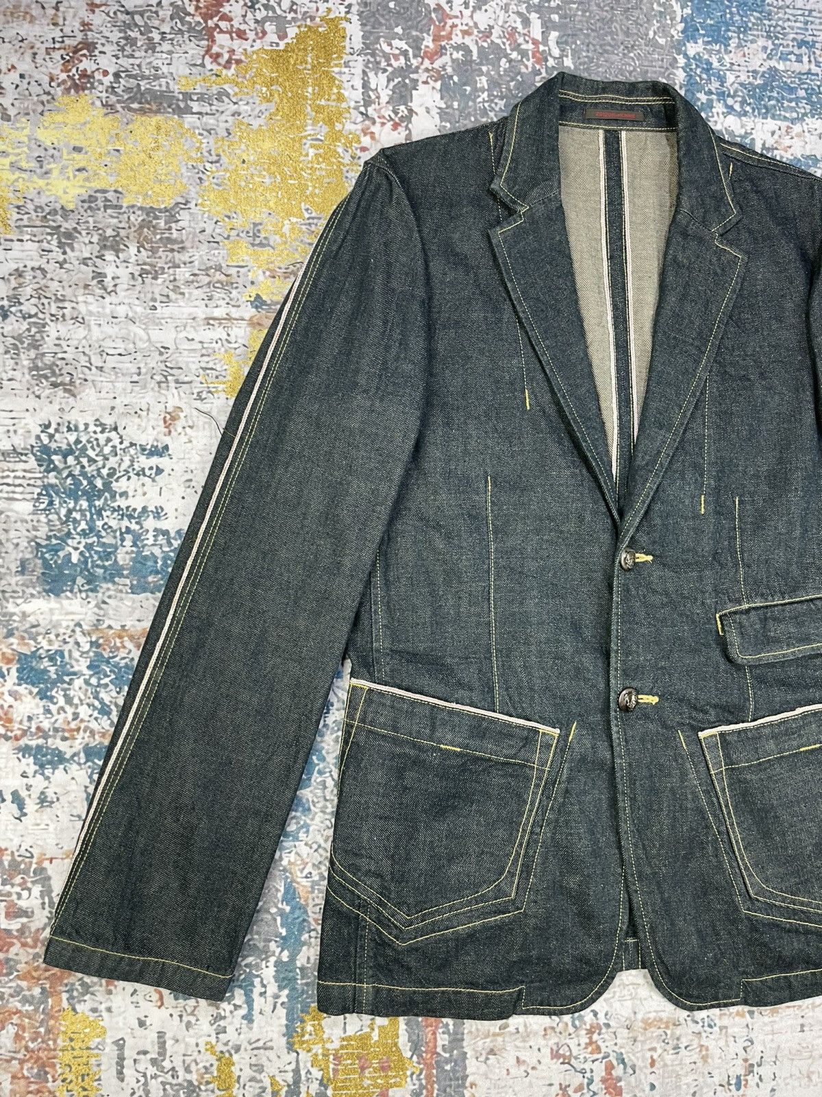 291295=Homme Japan Selvedge 291295 Homme Casual Jacket Size US S / EU 44-46 / 1 - 3 Thumbnail
