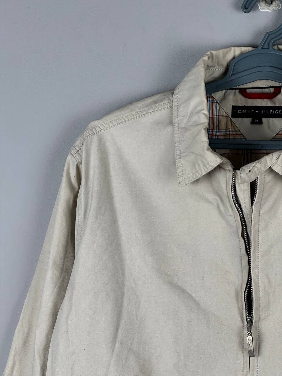 Tommy Hilfiger Vintage Tommy Hilfiger Beige Cotton Trucker Jacket Size US M / EU 48-50 / 2 - 5 Thumbnail