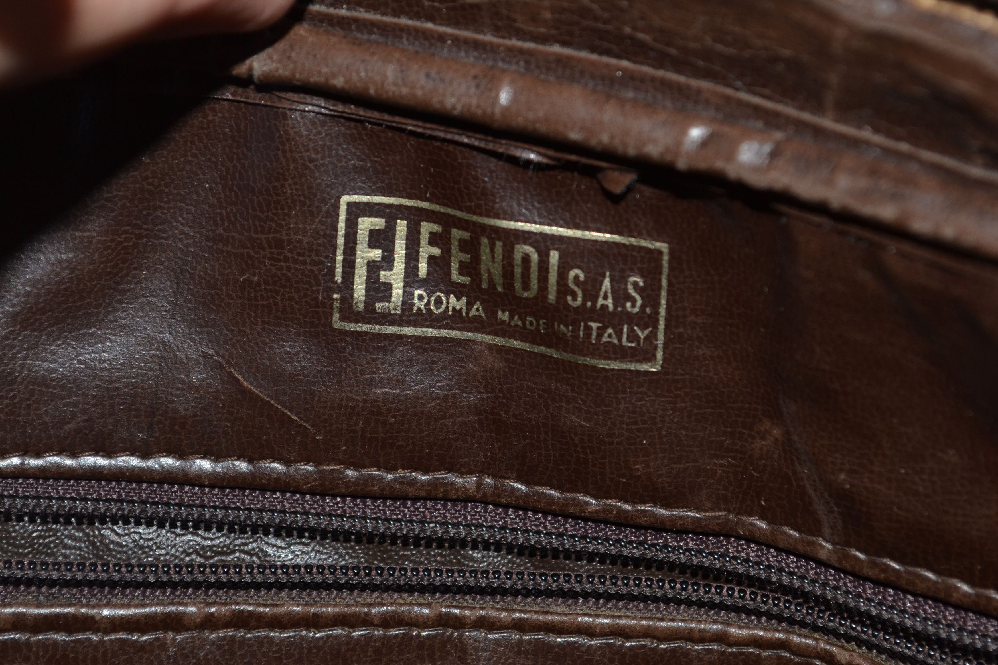 Fendi FENDI Crossbody Bag Clutch Brown FF 90s Zip Logo Monogram Size ONE SIZE - 13 Thumbnail