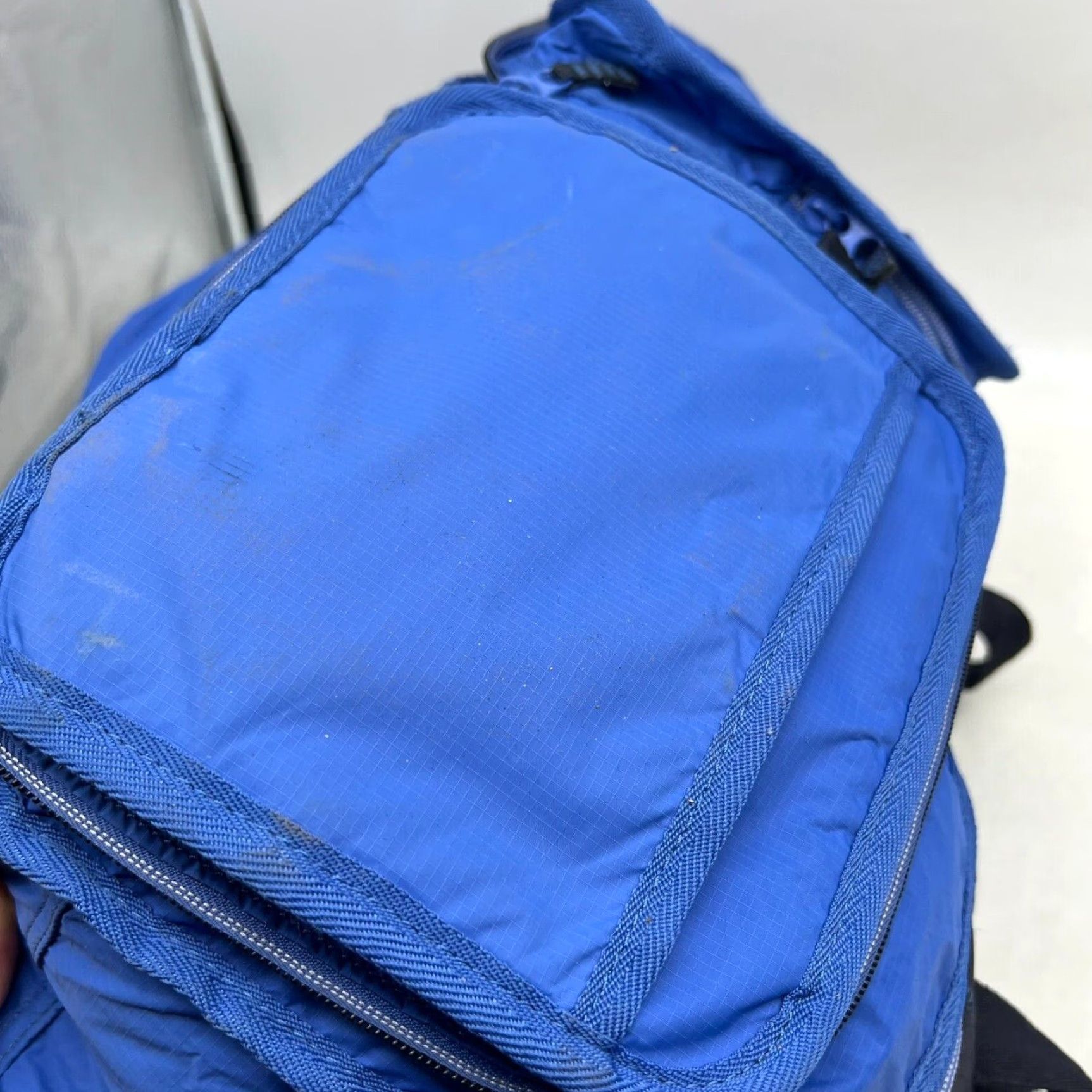 Lands' End Lands' End Blue Nylon Tote Bag - Medium - Convertible - Zipper Closure - Pockets - Unisex Adults Size ONE SIZE - 5 Thumbnail