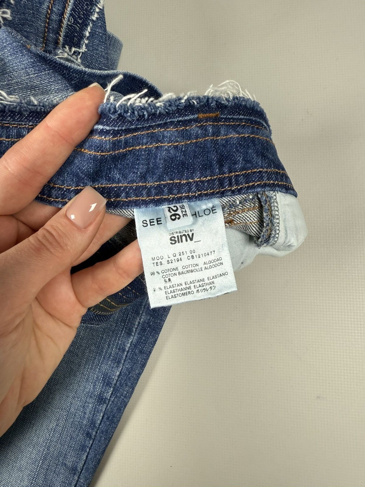 Chloe × See by Chloe See By Chloe Ladies Designer Denim Jeans Size 26 Size 26" / US 2 / IT 38 - 12 Thumbnail