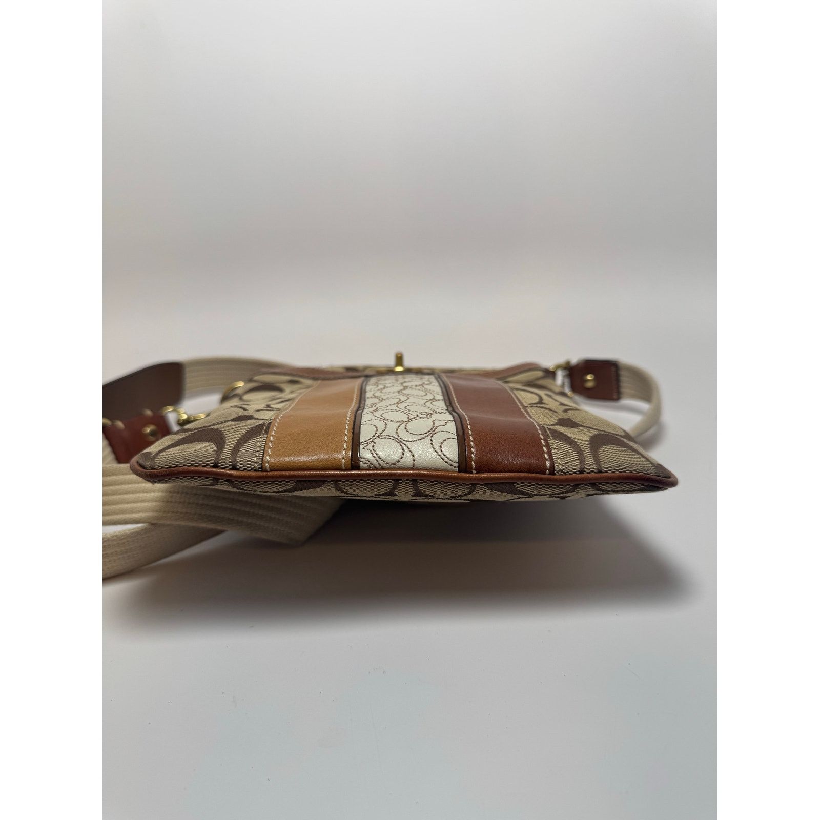 Coach Coach Vintage Multi Fabric Monogram Leather Crossbody Size ONE SIZE - 8 Thumbnail