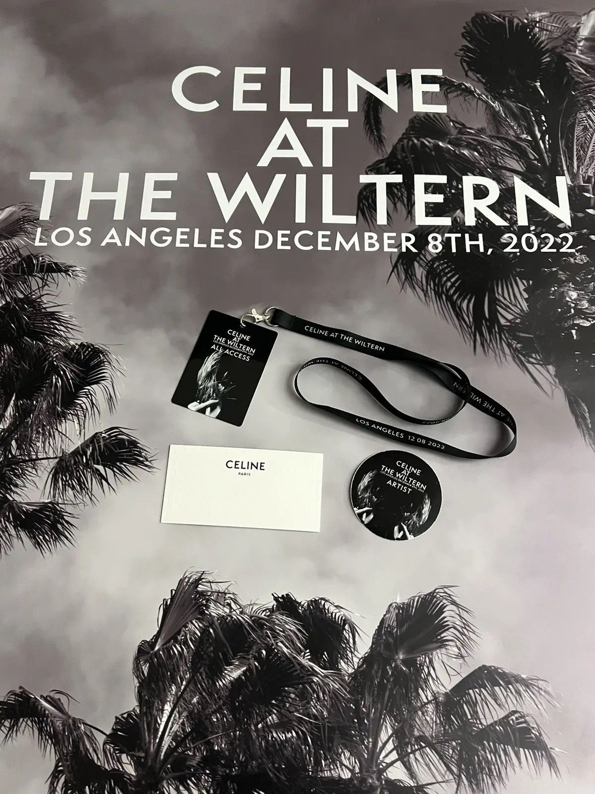 Celine CELINE At The Wiltern 81.5 x 39 GIANT PALM POSTER + more Size ONE SIZE - 1 Thumbnail