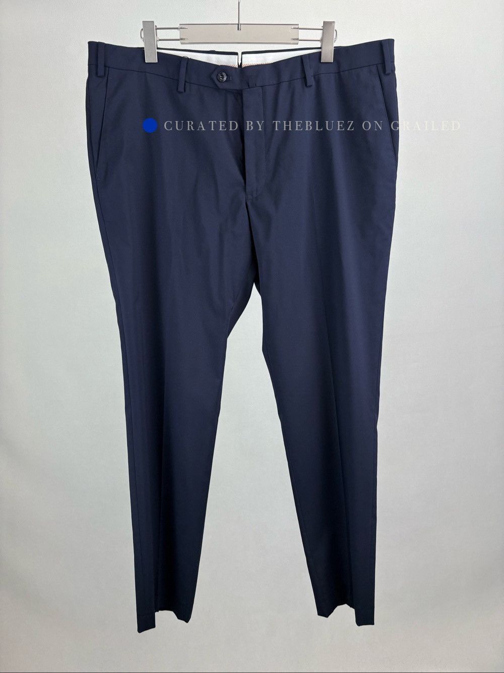 Loro Piana Stylish Blue Wool Blend Trousers, Size 42 Size US 42 / EU 58 - 1 Thumbnail