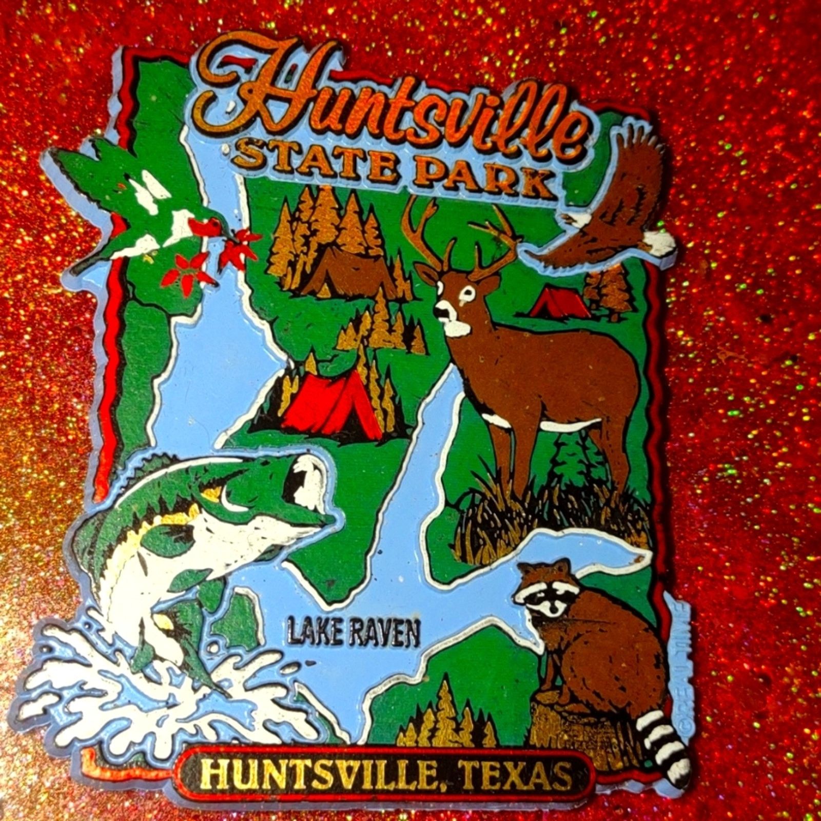 Vintage Vintage Huntsville State Park refrigerator magnet~excellent Size ONE SIZE - 2 Thumbnail