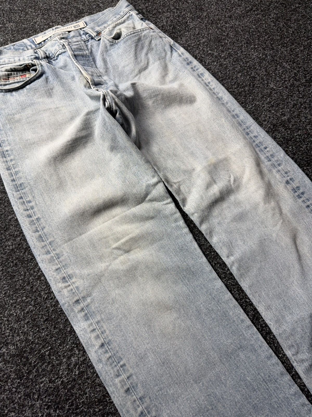 Diesel Vintage Retro Diesel Industry Jeans Made in Italy Light Wash Size US 31 - 6 Thumbnail