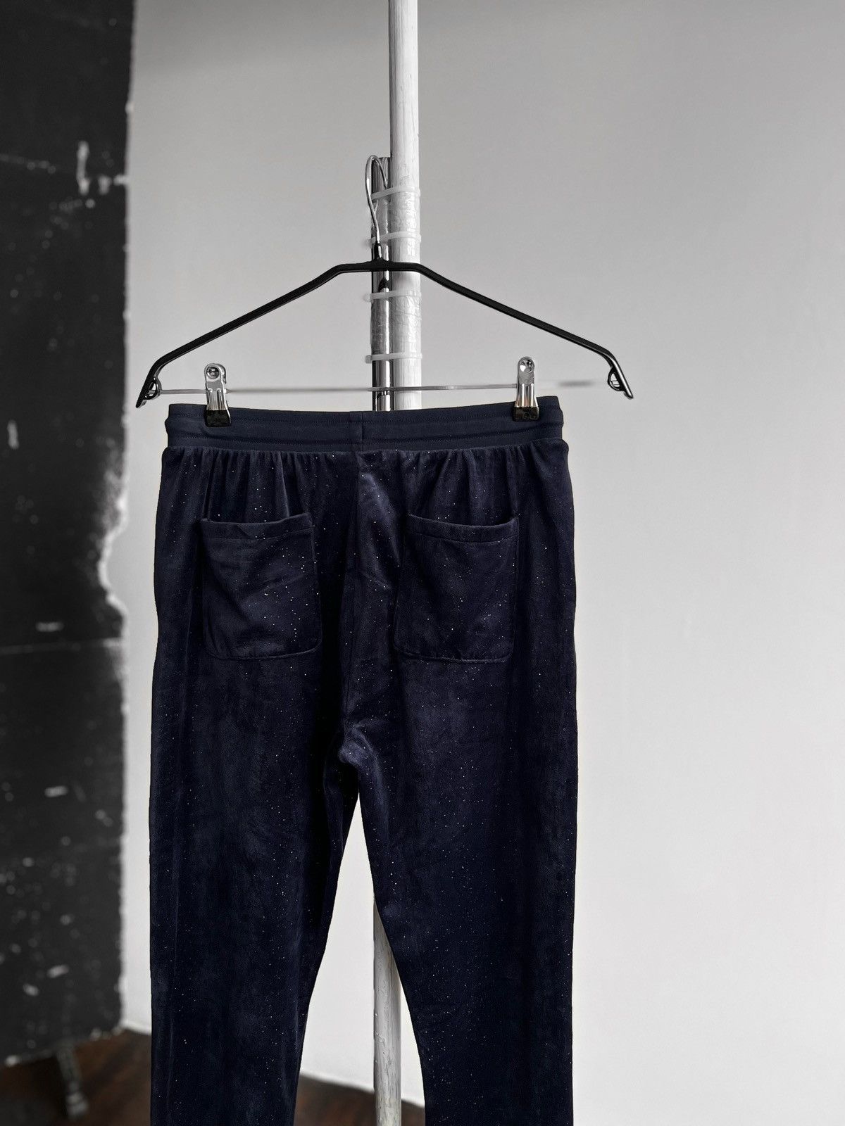 Juicy Couture × Juicy Couture Jeans Juicy Couture Womens Blue Velour Bootcut Pants Small Logo Size 27" / US 4 / IT 40 - 5 Thumbnail