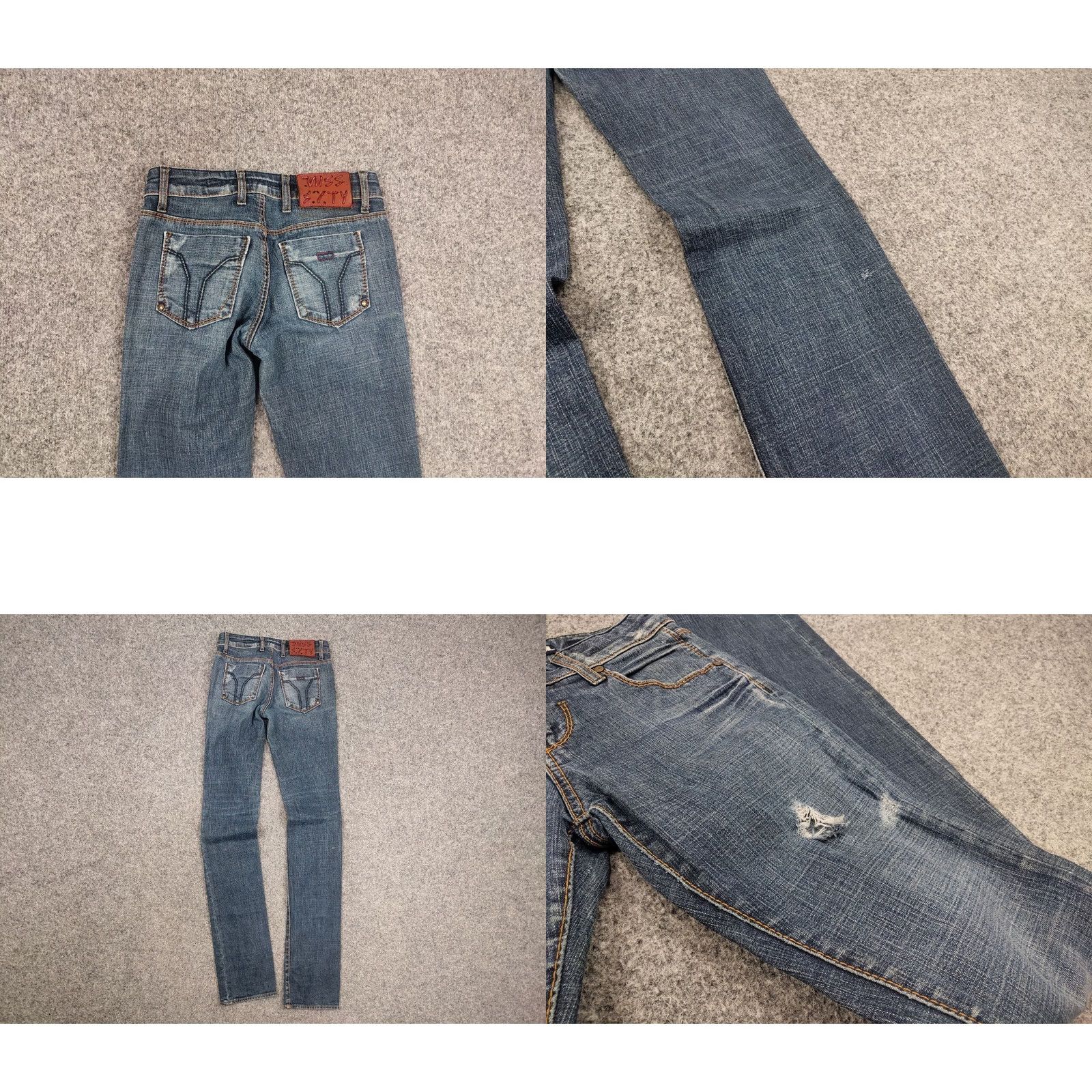 Miss Sixty VINTAGE Miss Sixty Eden Denim Jeans Logo 90s Blue Straight Womens XS? Size 42" / US 20 - 8 Thumbnail