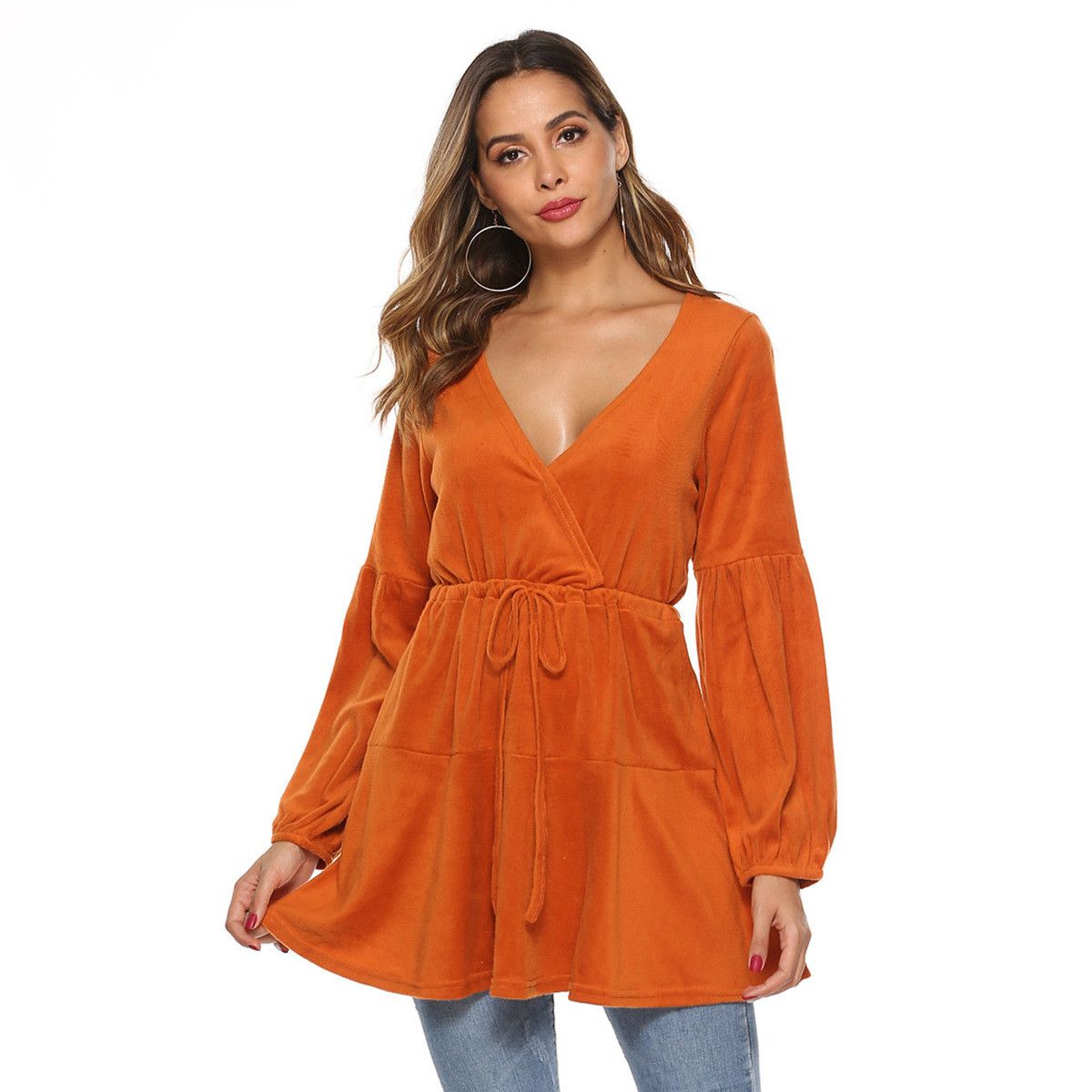 Other Cross V-neck Waist Girdling Band Knitted Dress Size L / US 10 / IT 46 - 5 Thumbnail