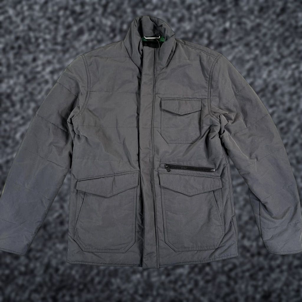 Vintage Aether Mens Jacket Puffer Gray Regular M Insulated Nylon Full Zip Pockets Lined Size US M / EU 48-50 / 2 - 1 Thumbnail