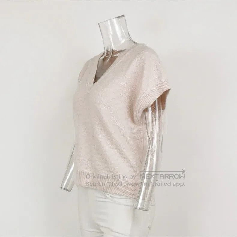 Hermes Hermes Wool Solid Color V-Neck Vest Size XS / US 0-2 / IT 36-38 - 2 Thumbnail