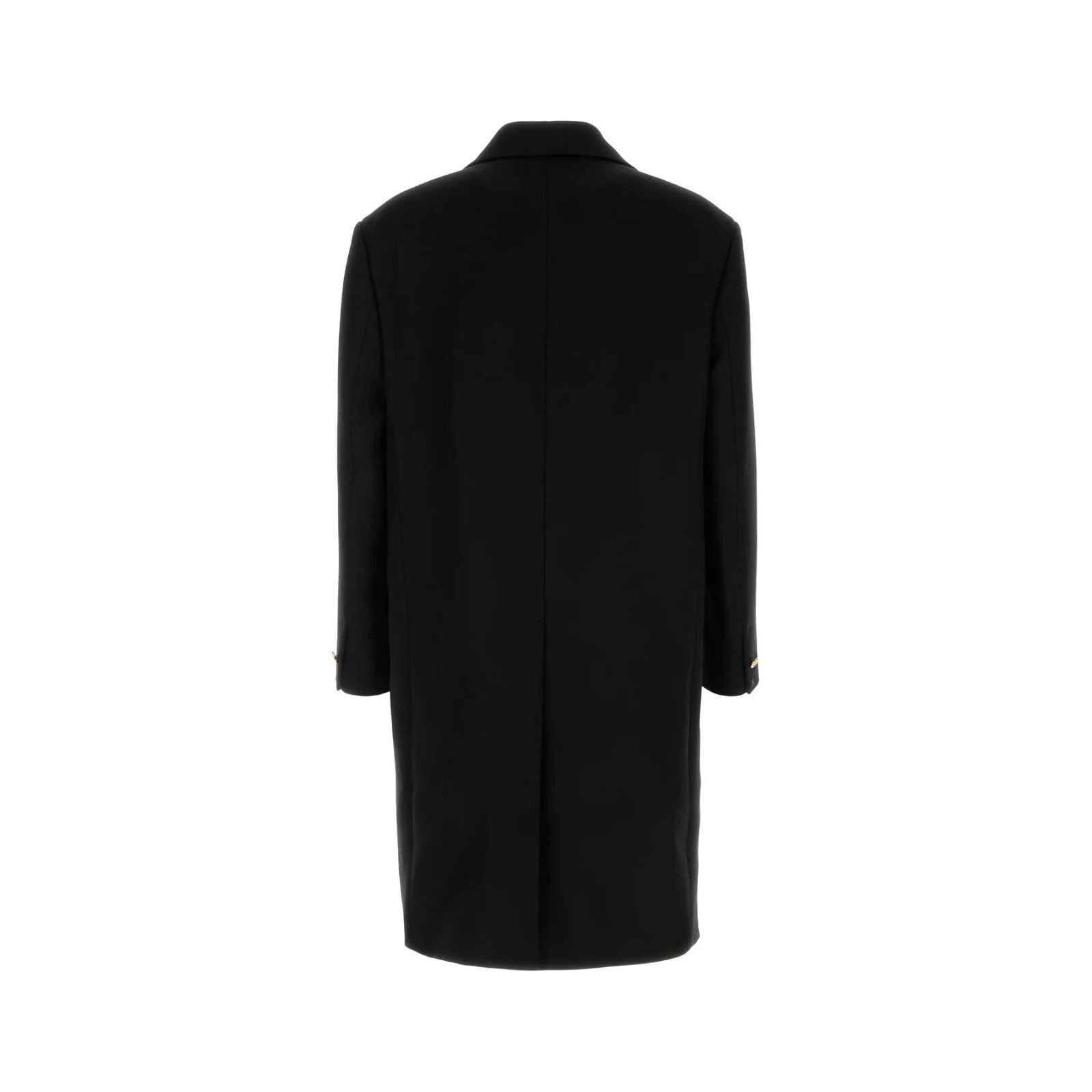 Versace VERSACE Black Wool Blend Coat New & Authentic (Men's size:52 Size US L / EU 52-54 / 3 - 2 Thumbnail