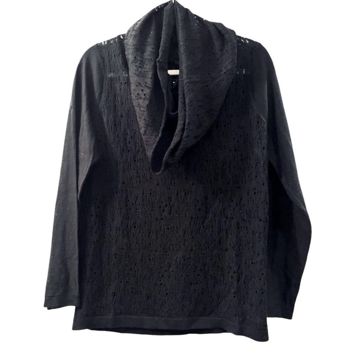 Timo Weiland Timo Weiland Cut-Out Black Cowl Neck Knit Sweater Unisex Size M / US 6-8 / IT 42-44 - 1 Thumbnail
