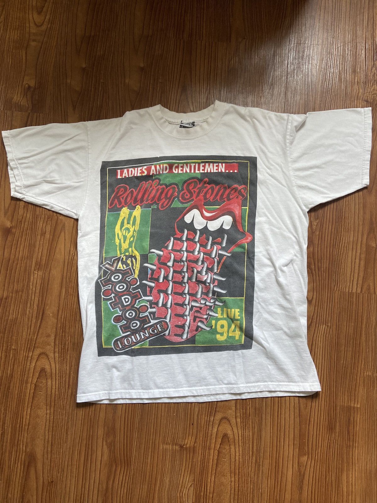 image of Band Tees x The Rolling Stones Vintage Rolling Stones Band Tee in White, Men's (Size XL)