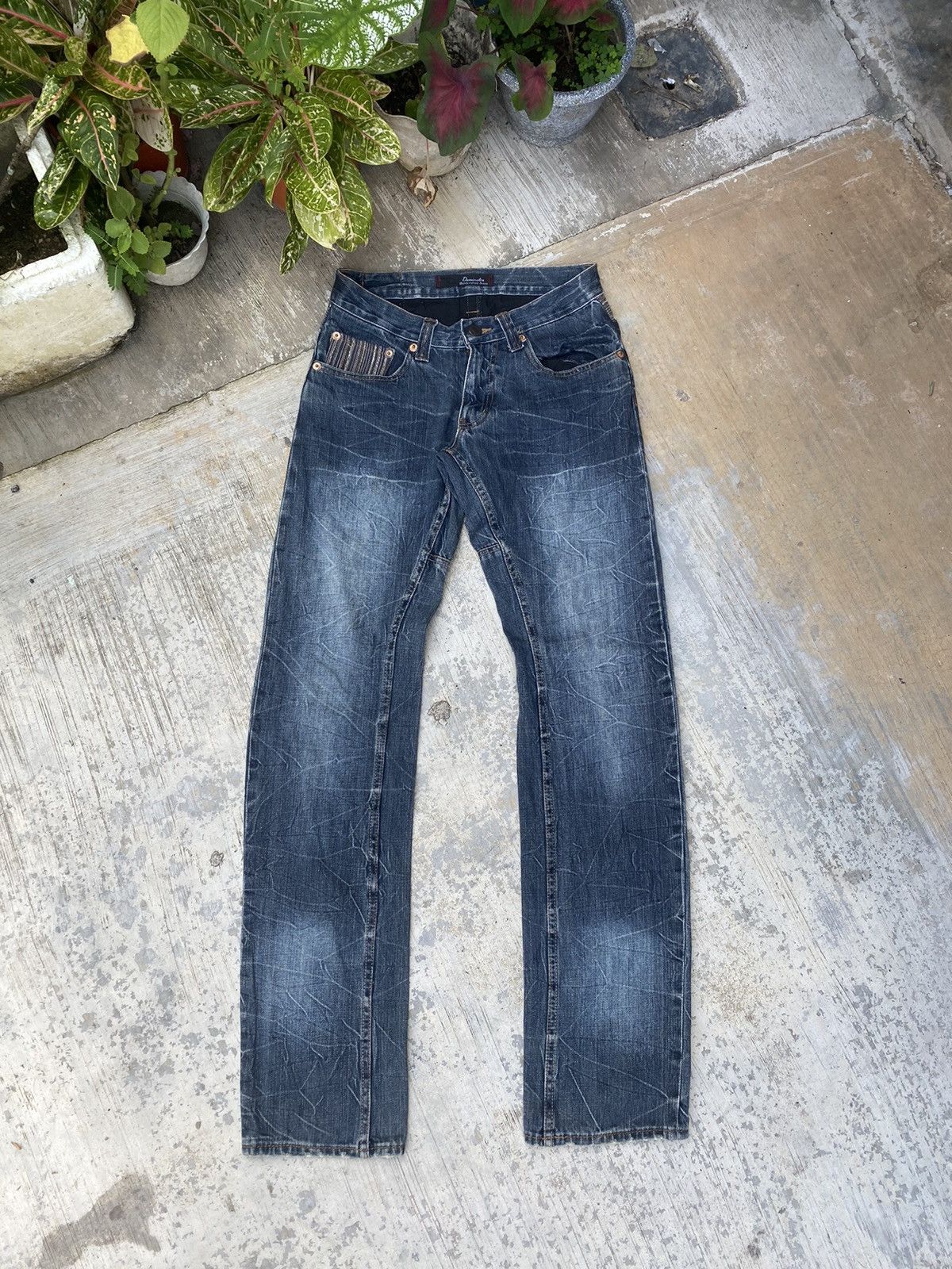 Japanese Brand Dominate Handcrafted stone washed jeans Size US 29 - 1 Thumbnail