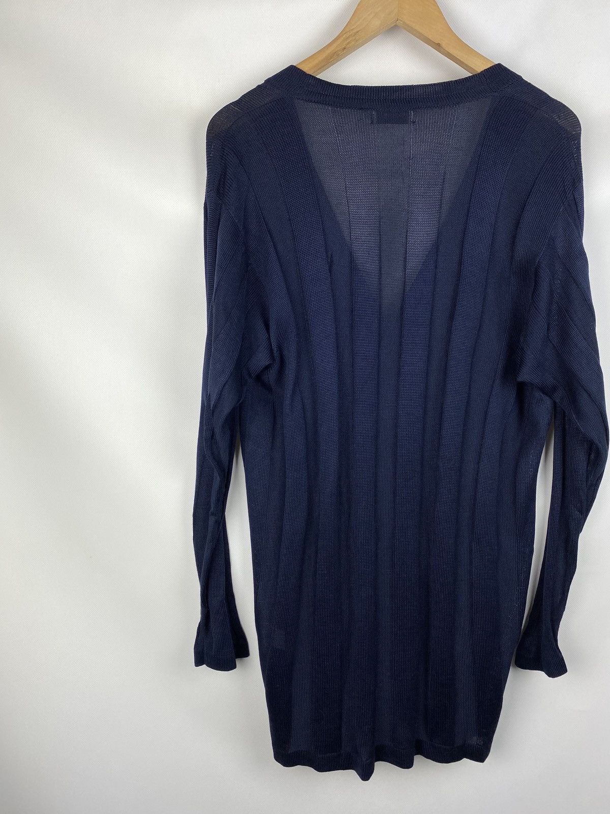 Dries Van Noten Dries Van Noten ladies silk cardigan sweater size 42 navy Size M / US 6-8 / IT 42-44 - 14 Thumbnail