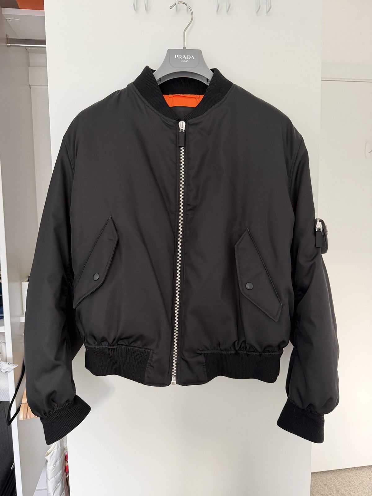 Prada PRADA Padded Re-Nylon Bomber Blouson Jacket Size US S / EU 44-46 / 1 - 2 Thumbnail