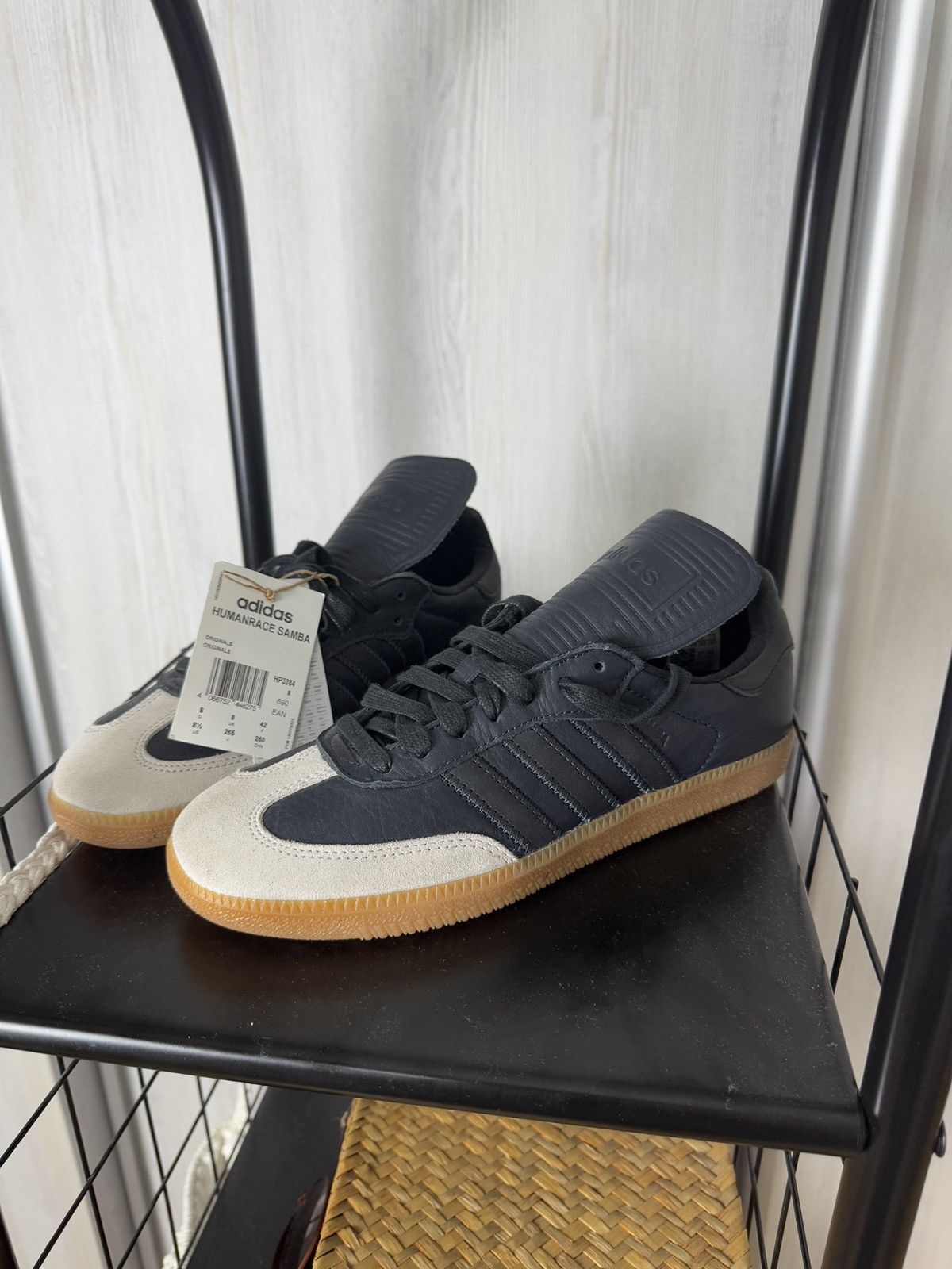 Adidas Adidas x Pharrell Williams Humanrace Samba Night Grey Shoes Size US 8.5 / EU 41-42 - 7 Thumbnail