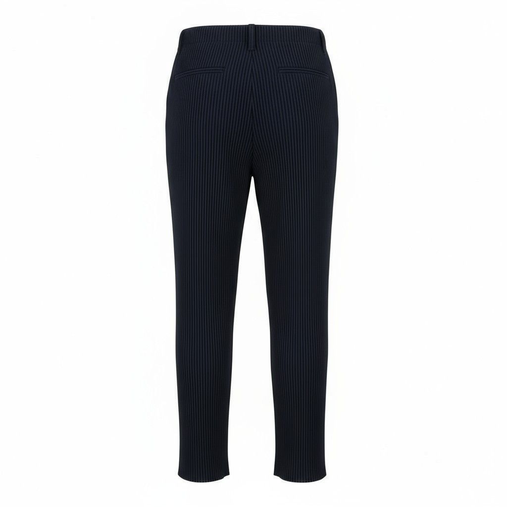 Homme Plisse Issey Miyake HOMME PLISSÉ ISSEY MIYAKE Black Basics Trousers Size US 30 / EU 46 - 2 Thumbnail