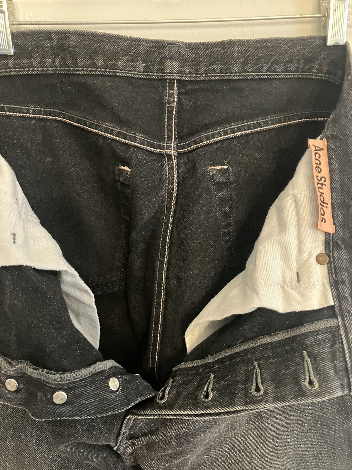 Acne Studios Acne Studios 1996 Vintage Black Regular Fit Jeans (SS22) Size US 34 / EU 50 - 16 Thumbnail