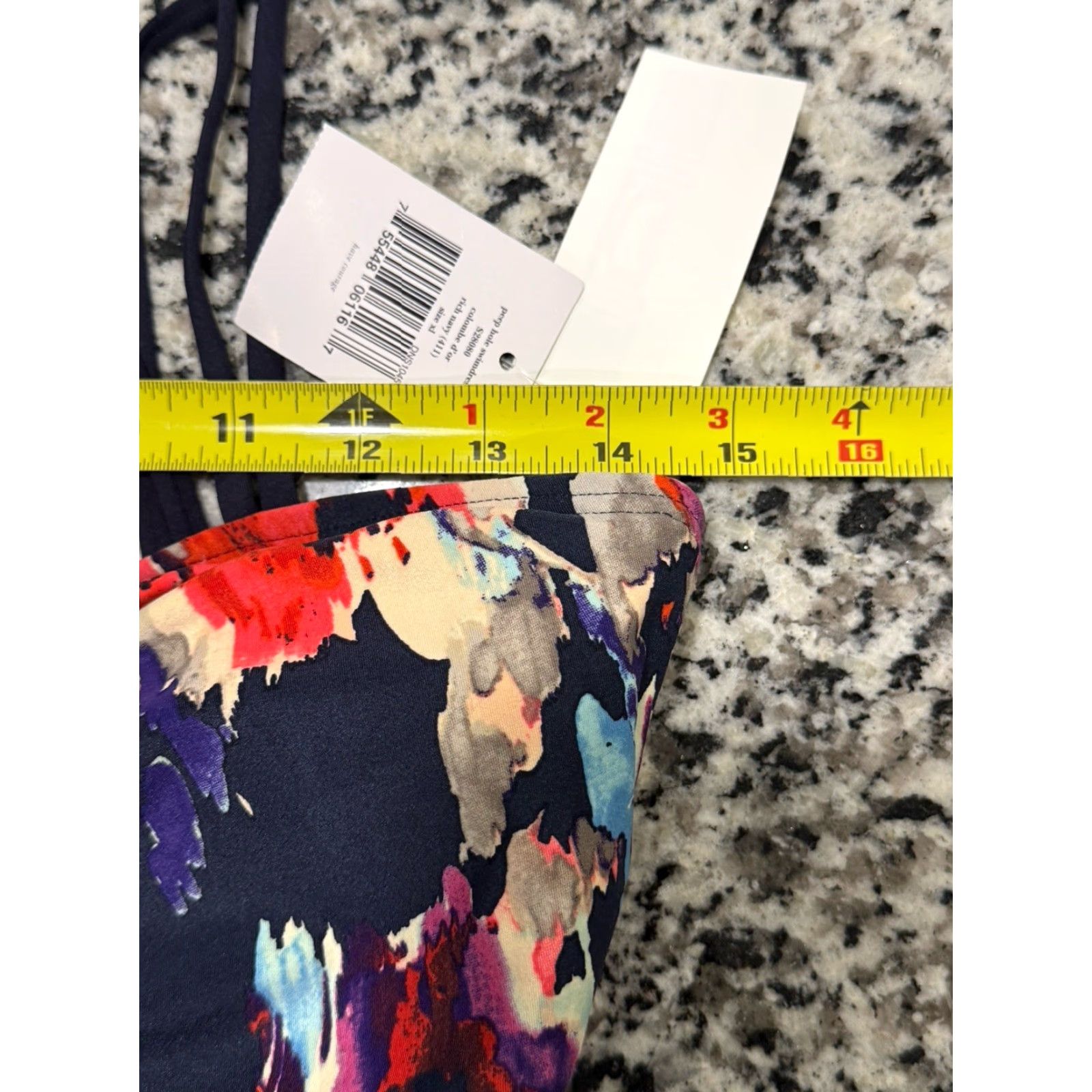 Vintage VINTAGE NWT Kate Spade New York One Piece Bathing Suit XL Rich Navy Peep Hole Floral Swimdress Womens Size XL / US 12-14 / IT 48-50 - 4 Thumbnail