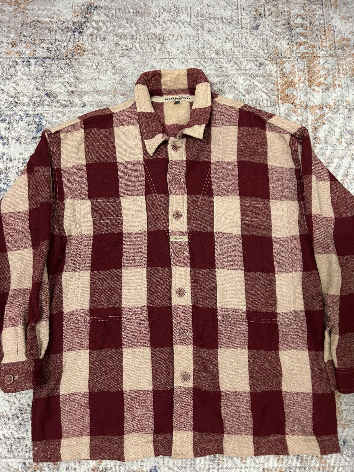 Marithe + Francois Girbaud Vintage Marithe Francois Girbaud Big Pocket Plaid Wool Shirt Size US XL / EU 56 / 4 - 2 Thumbnail