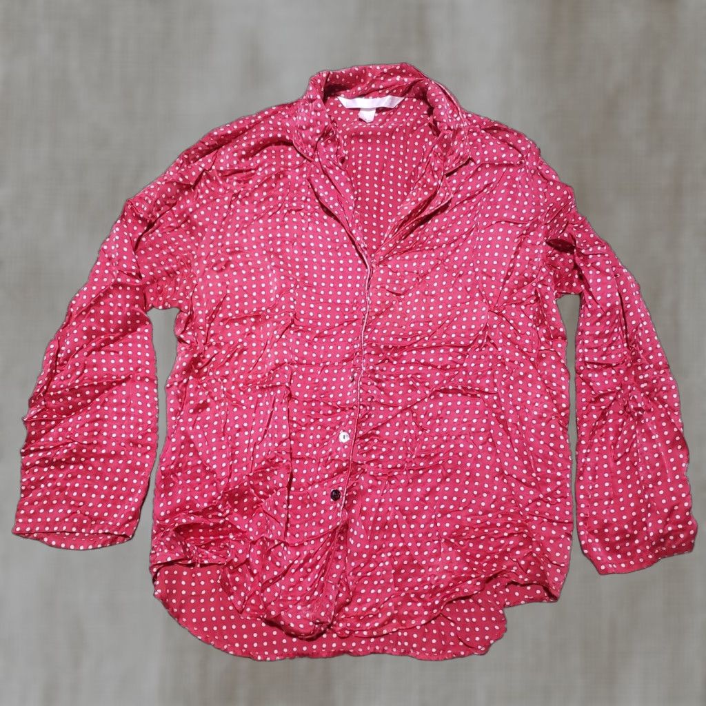 Victoria's Secret Victoria's Secret Sleep Shirt Shirt Women M Red Lightweight Button Up VICTORIAS SECRET Size M / US 6-8 / IT 42-44 - 1 Thumbnail