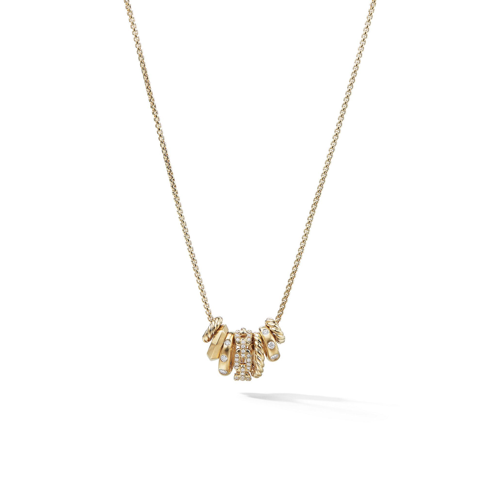 David Yurman o1s1wg111025 N13070D Size:6 /Rondelle Necklace in Golden Size ONE SIZE - 1 Thumbnail