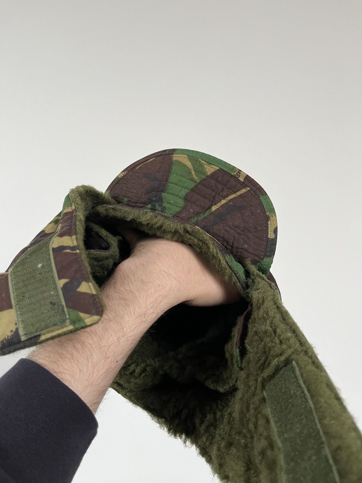 Vintage Kurt Cobain Style DPM Camo Trapper Hat Military Ushanka Size ONE SIZE - 5 Thumbnail