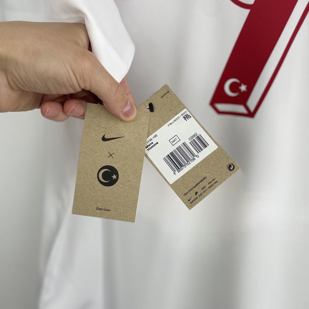 Nike Turkey Cenk Tosun Home Jersey Shirt Men Euro 2024 size XXL Size US XXL / EU 58 / 5 - 9 Thumbnail