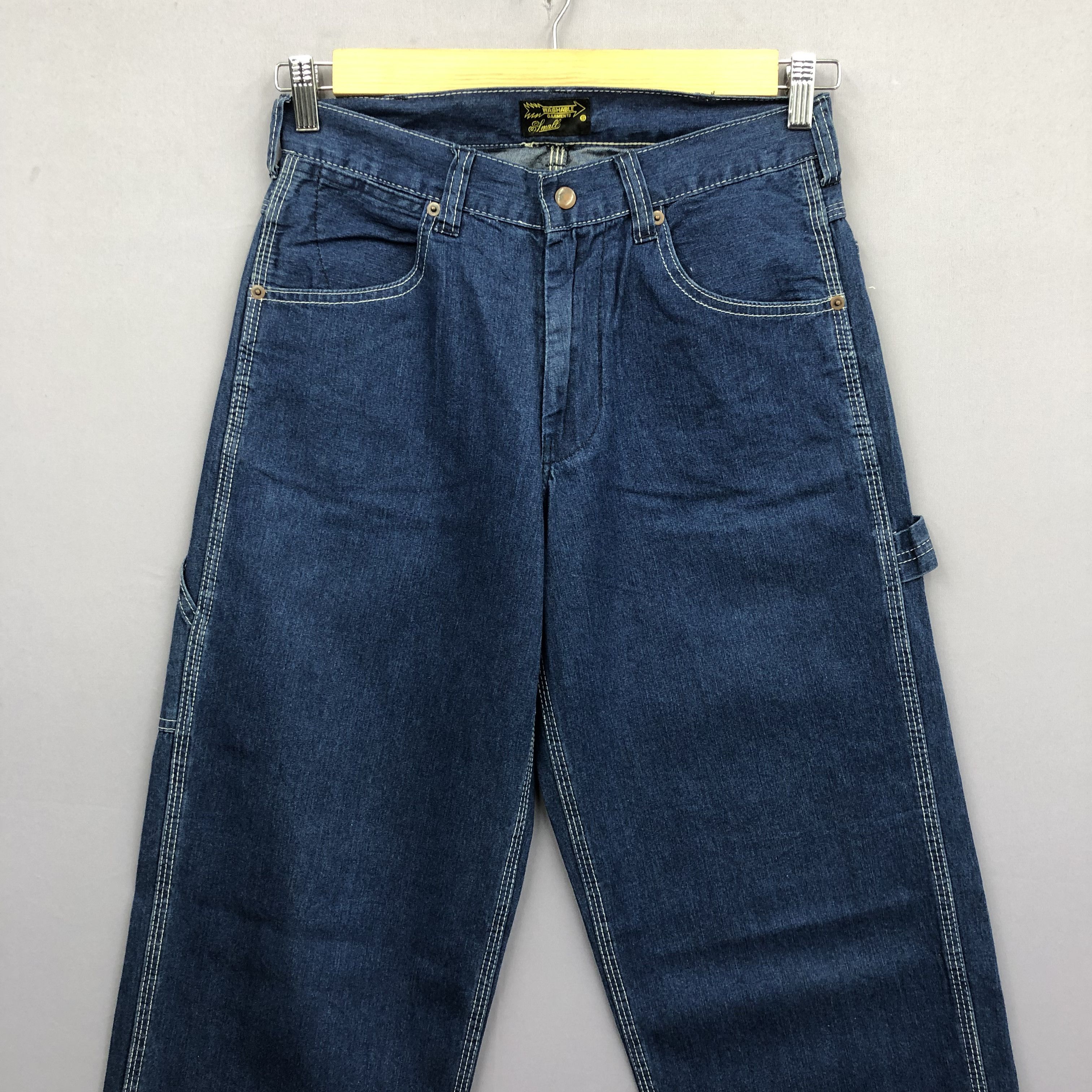 HyperDenim 90s Japanese Carpenter Baggy Jeans Skater Multipocket Denim Size US 30 / EU 46 - 3 Thumbnail