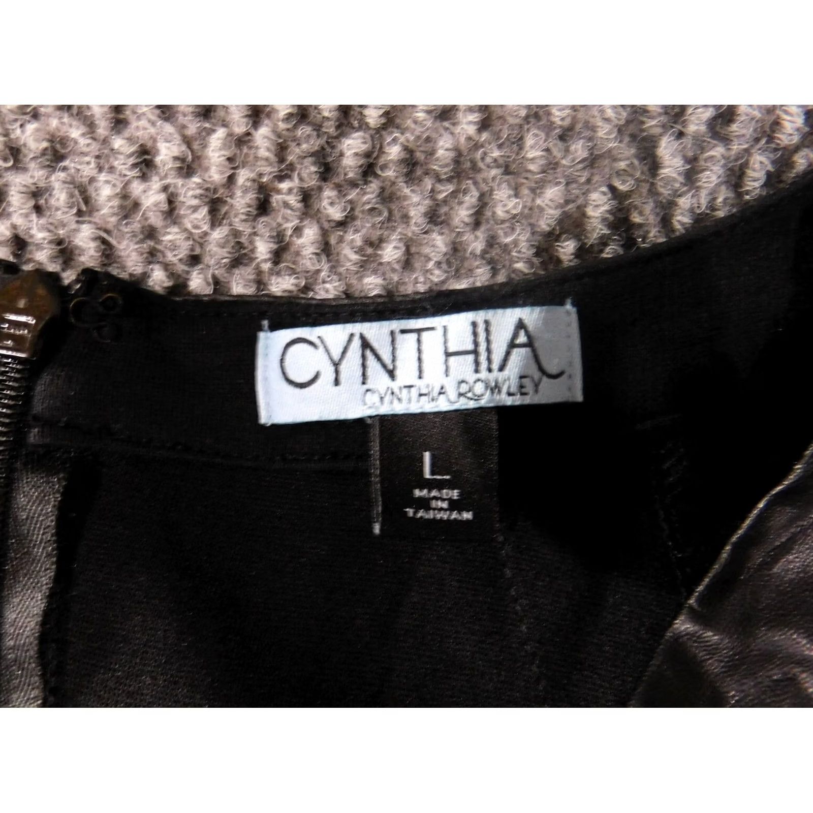 Cynthia Rowley Cynthia Rowley Dress Large black Womens A-line zip knee length lined stretch casual Size L / US 10 / IT 46 - 4 Thumbnail
