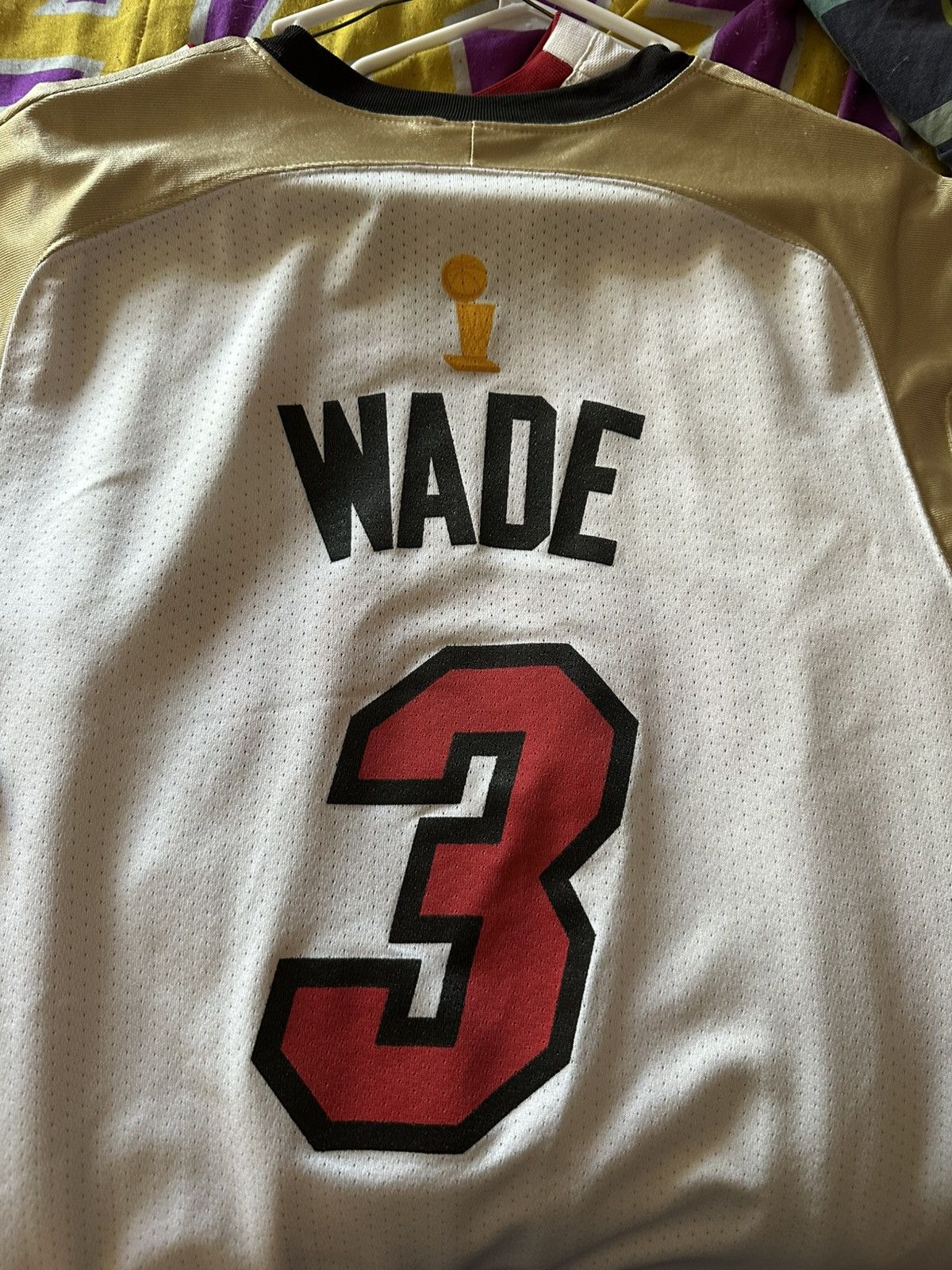 NBA Dwyane Wade 2006 finals championship custom jersey Size US XL / EU 56 / 4 - 1 Thumbnail