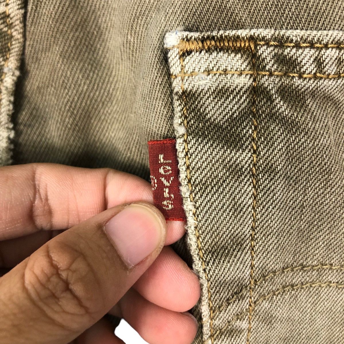 Levi's 🔥VINTAGE DENIM JEANS LEVI’S BIKER WEAR DISTRESSED Size US 30 / EU 46 - 21 Thumbnail