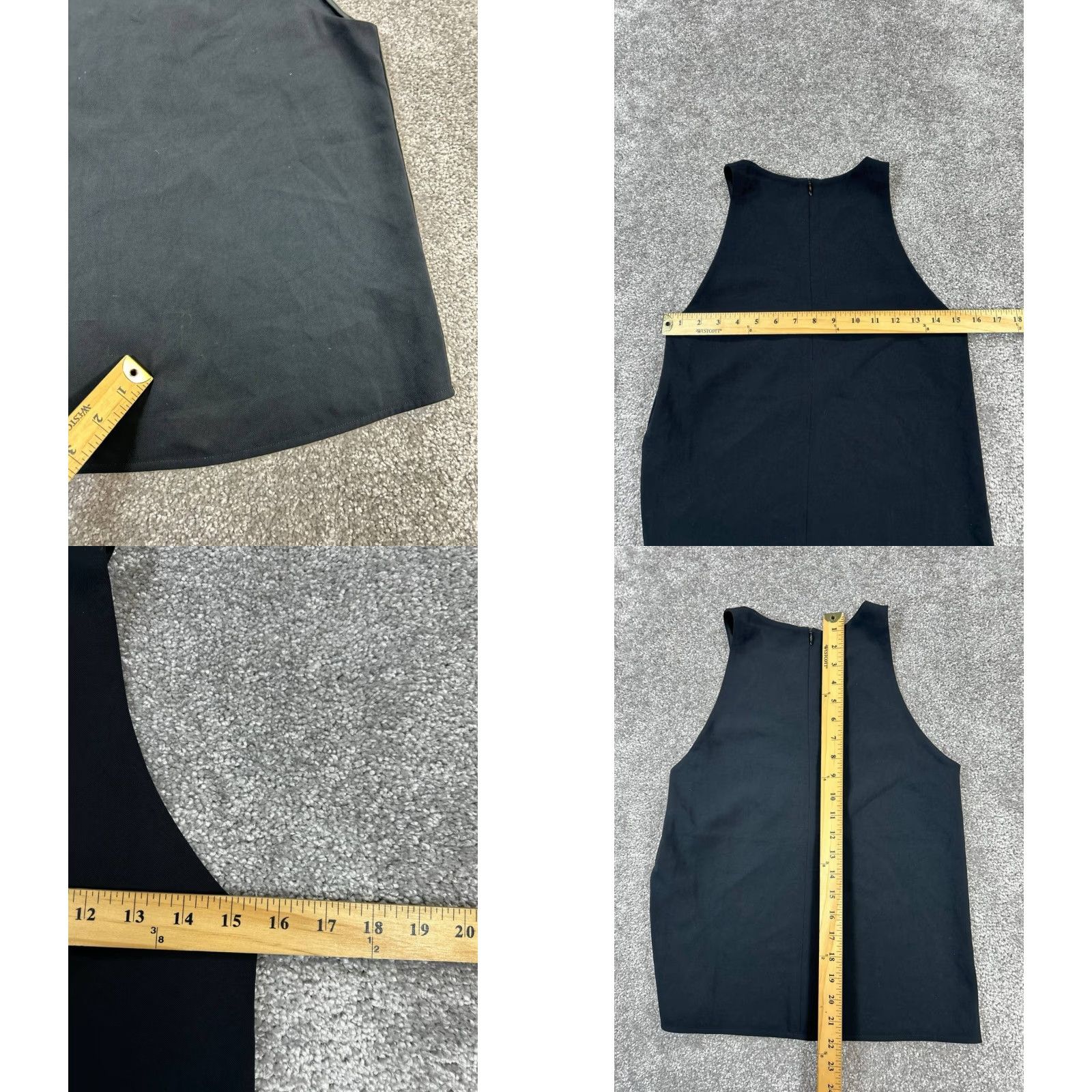Everlane Everlane Shirt Womens 00 Black Tank Top Sleeveless Scoop Neck Casual Basic Knit Viscose Woven Relaxed Regular Size XXS / US 00 / IT 34 - 8 Thumbnail