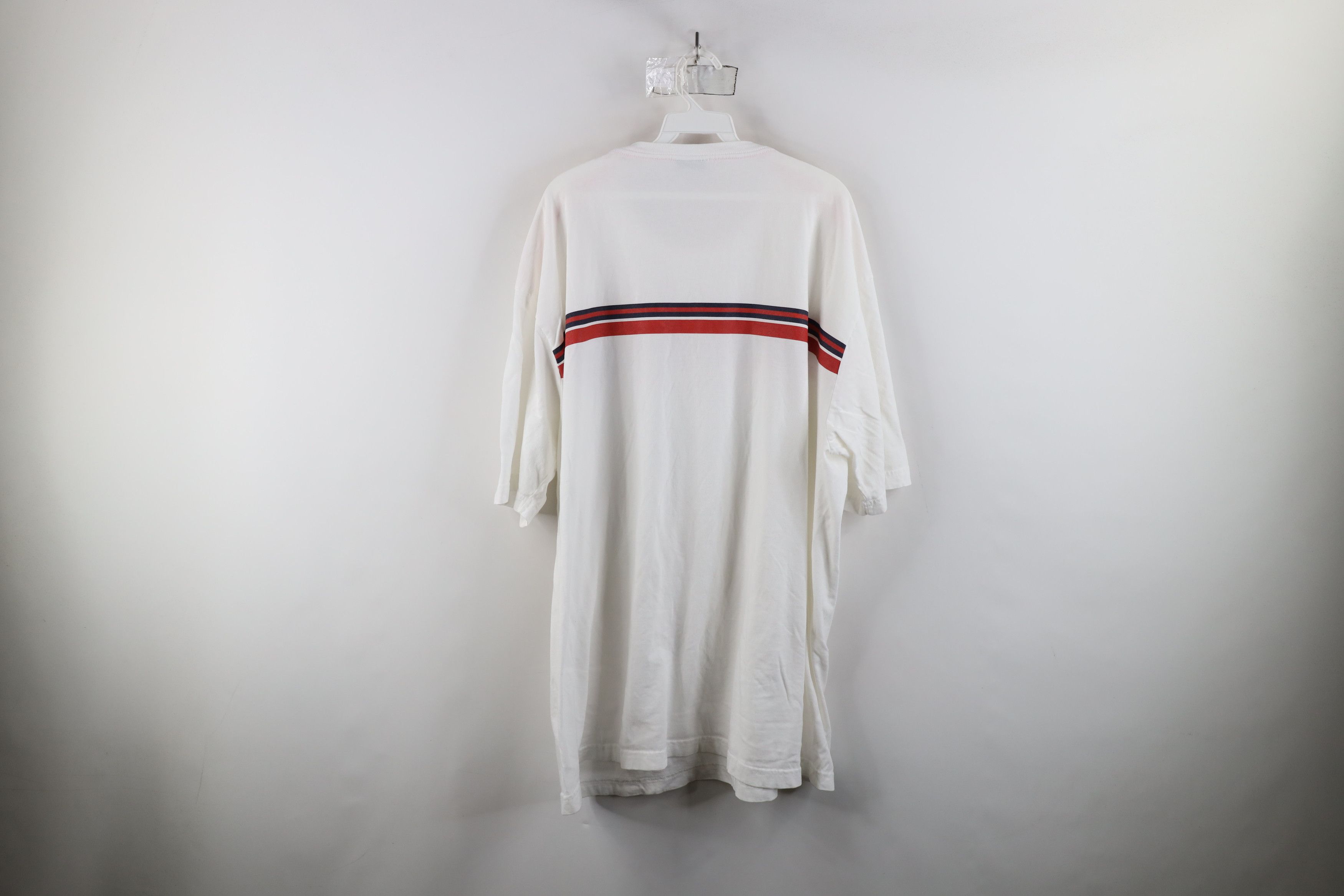 Tommy Hilfiger × Vintage Vintage Tommy Hilfiger Striped Short Sleeve T-Shirt White Size US XXL / EU 58 / 5 - 9 Thumbnail