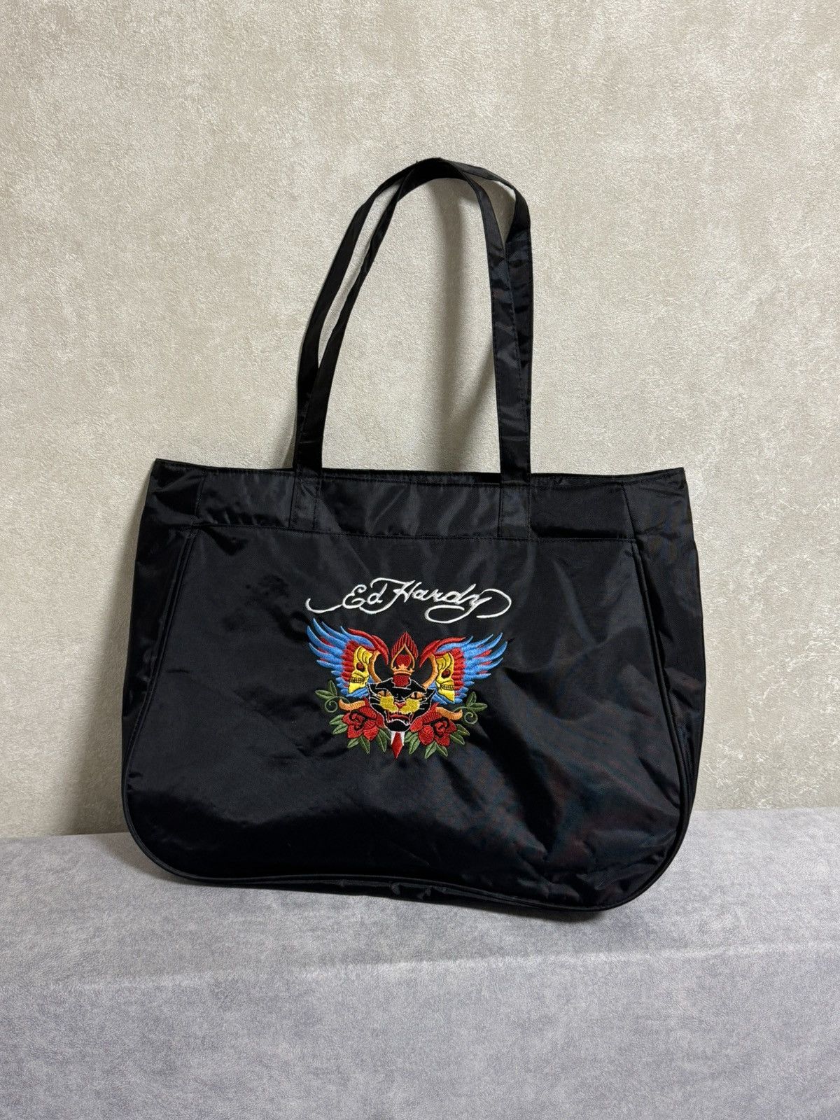 Ed Hardy × Vintage Vintage Ed Hardy Y2K big crossbody bag shopper Size ONE SIZE - 7 Thumbnail