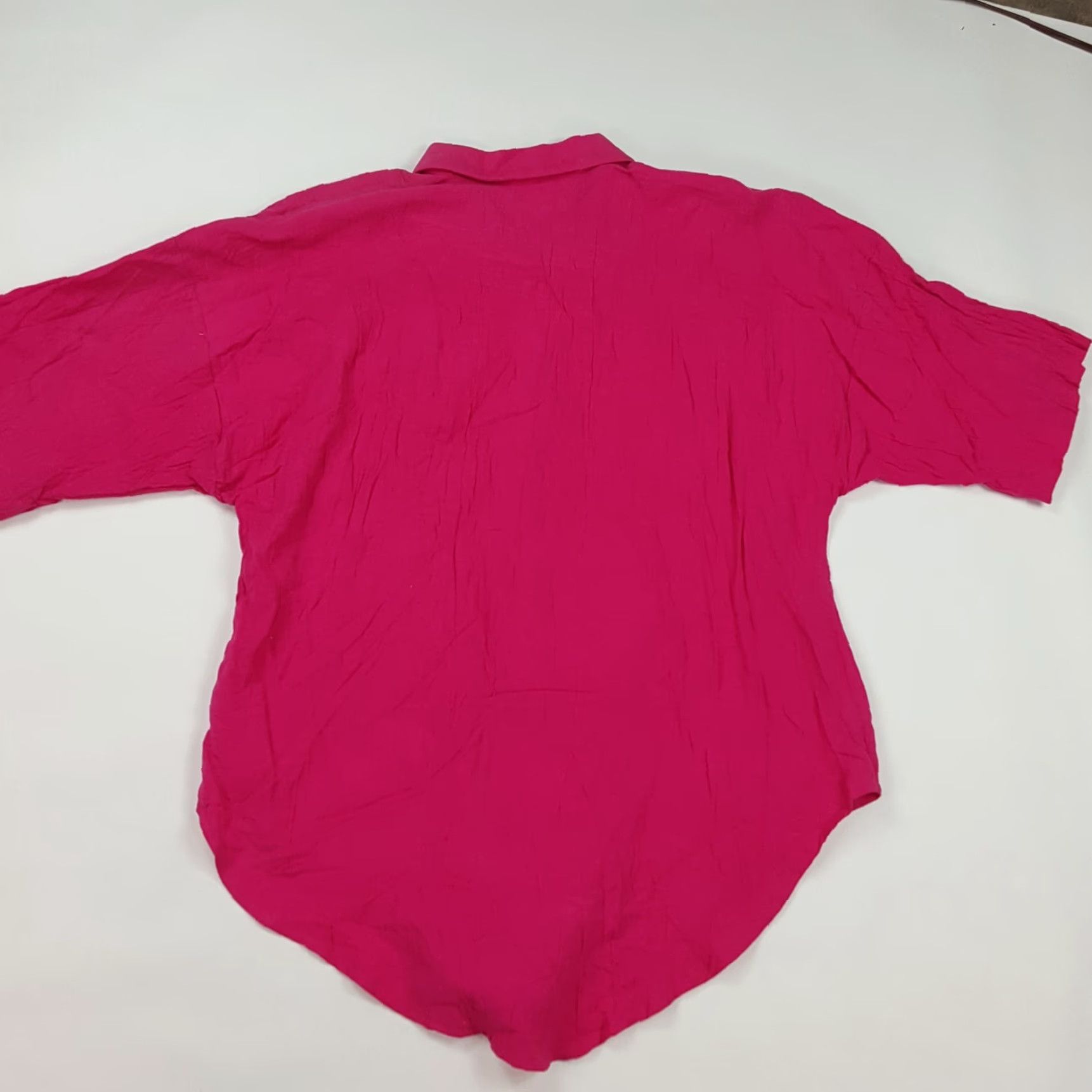 Vintage VINTAGE Pink Track Suit Shirt Pants Women 1X 2 Piece Golf Button Up Collared Linen 100% Cotton Retro 80s Jeans? Size XL / US 12-14 / IT 48-50 - 5 Thumbnail