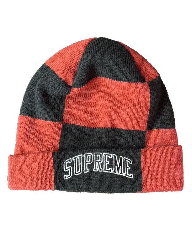 Supreme SUPREME RED CHECKERBOAD BEANIE Size ONE SIZE - 1 Thumbnail