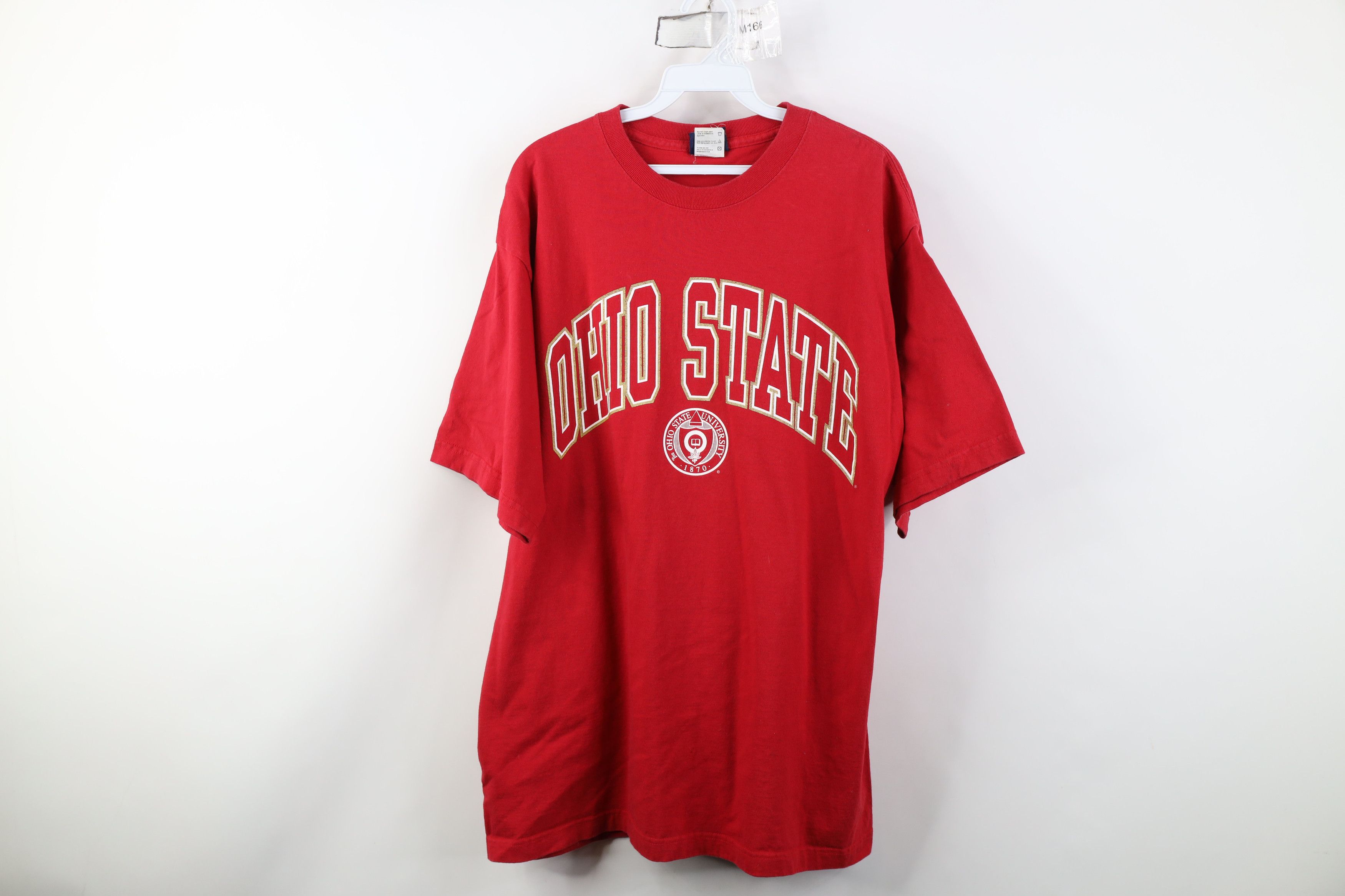 Vintage Vintage 90s Ohio State University Short Sleeve T-Shirt Size US XL / EU 56 / 4 - 1 Thumbnail